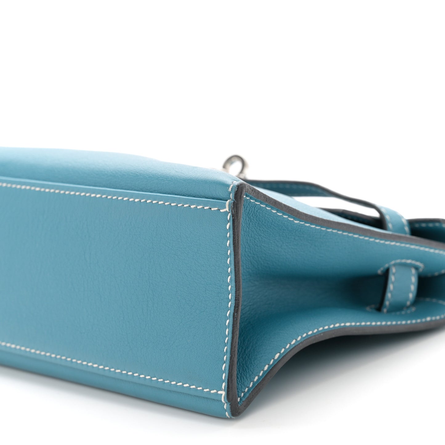Swift Kelly Pochette Clutch Blue Jean