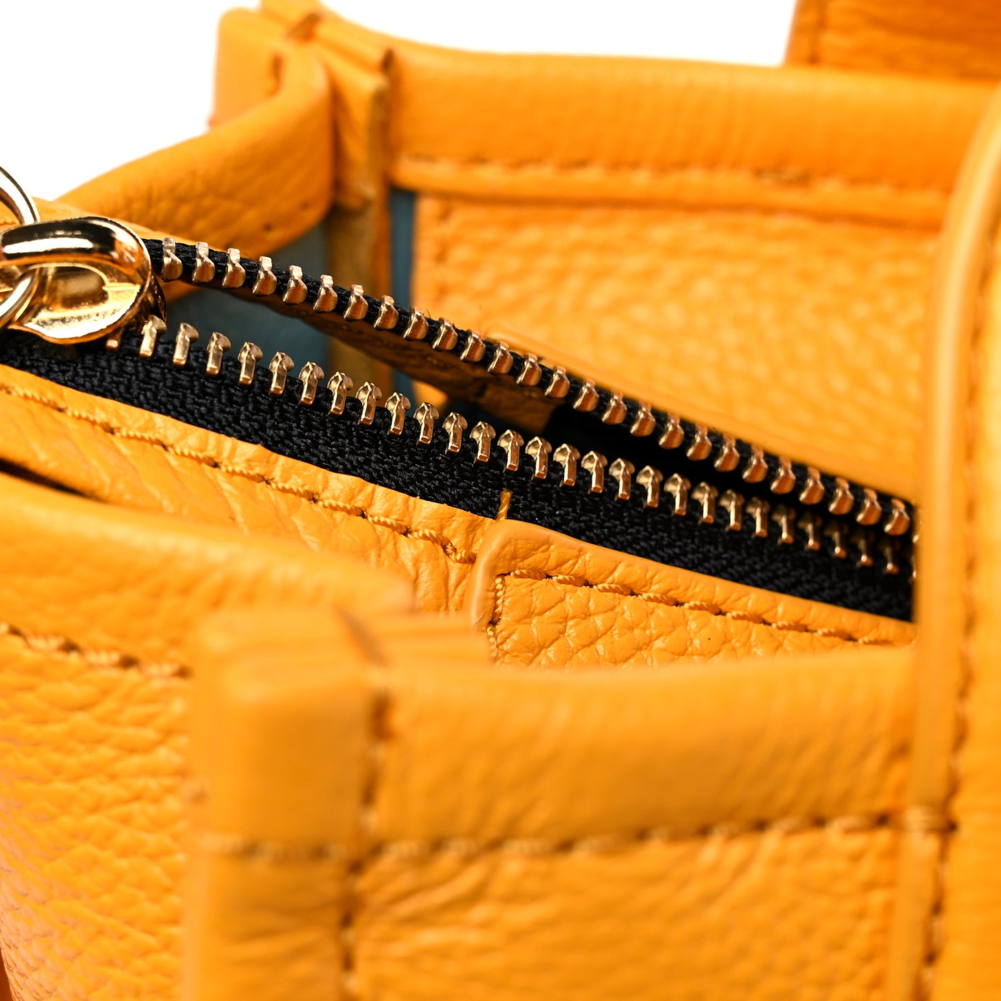 Grained Calfskin Small The Tote Bag Artisan Gold