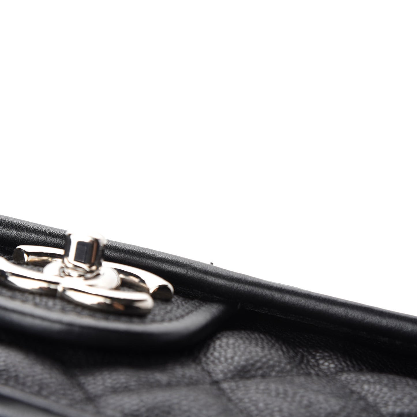 Caviar Quilted Medium French Riviera Flap Black