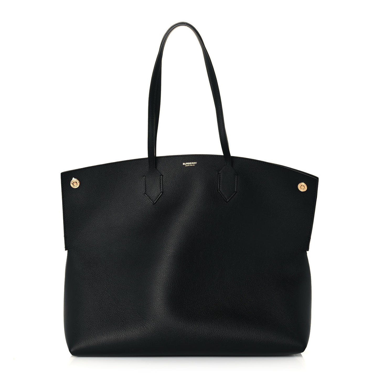 Calfskin Large Society Tote Black