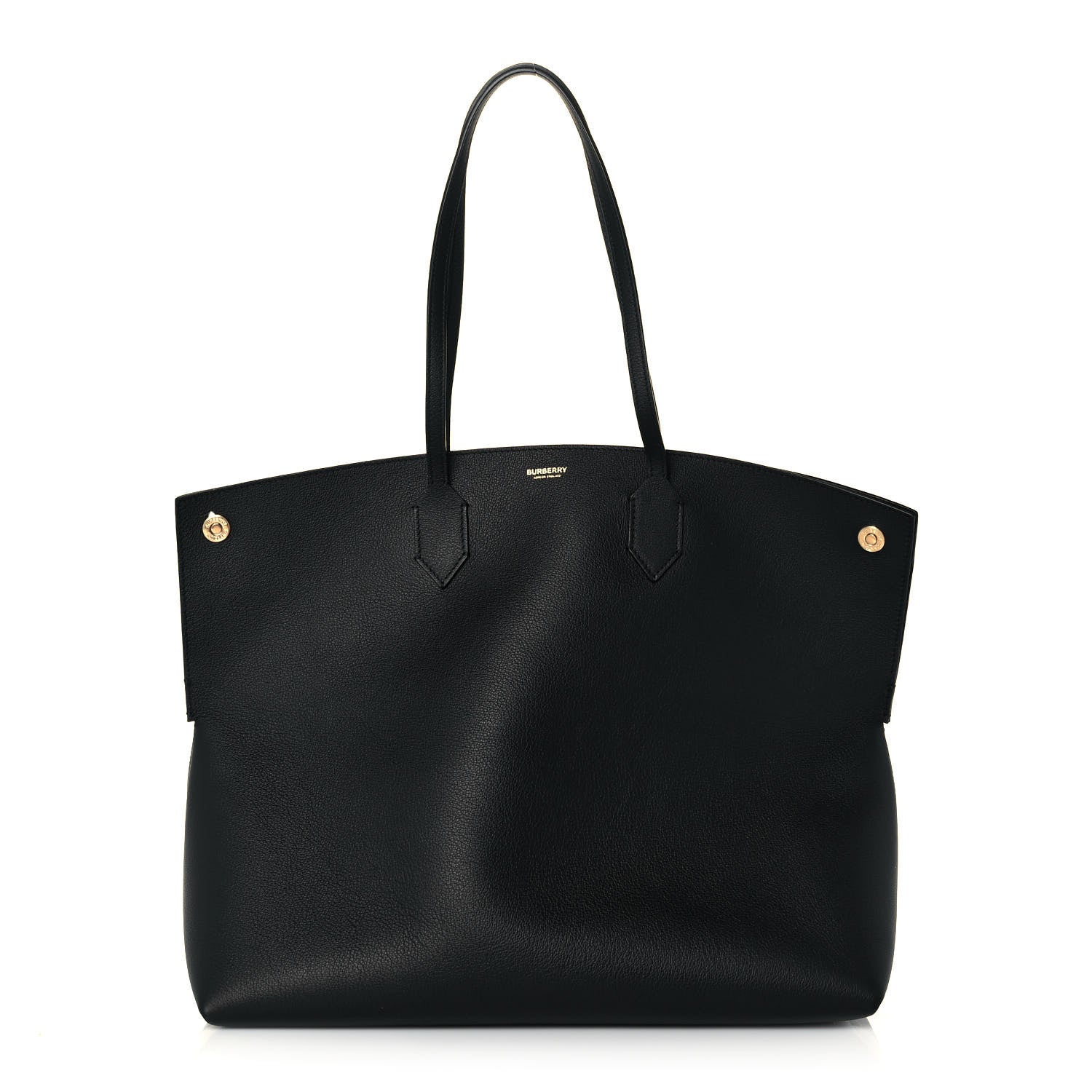 Burberry Calfskin Large Society Tote Black 1 of 12