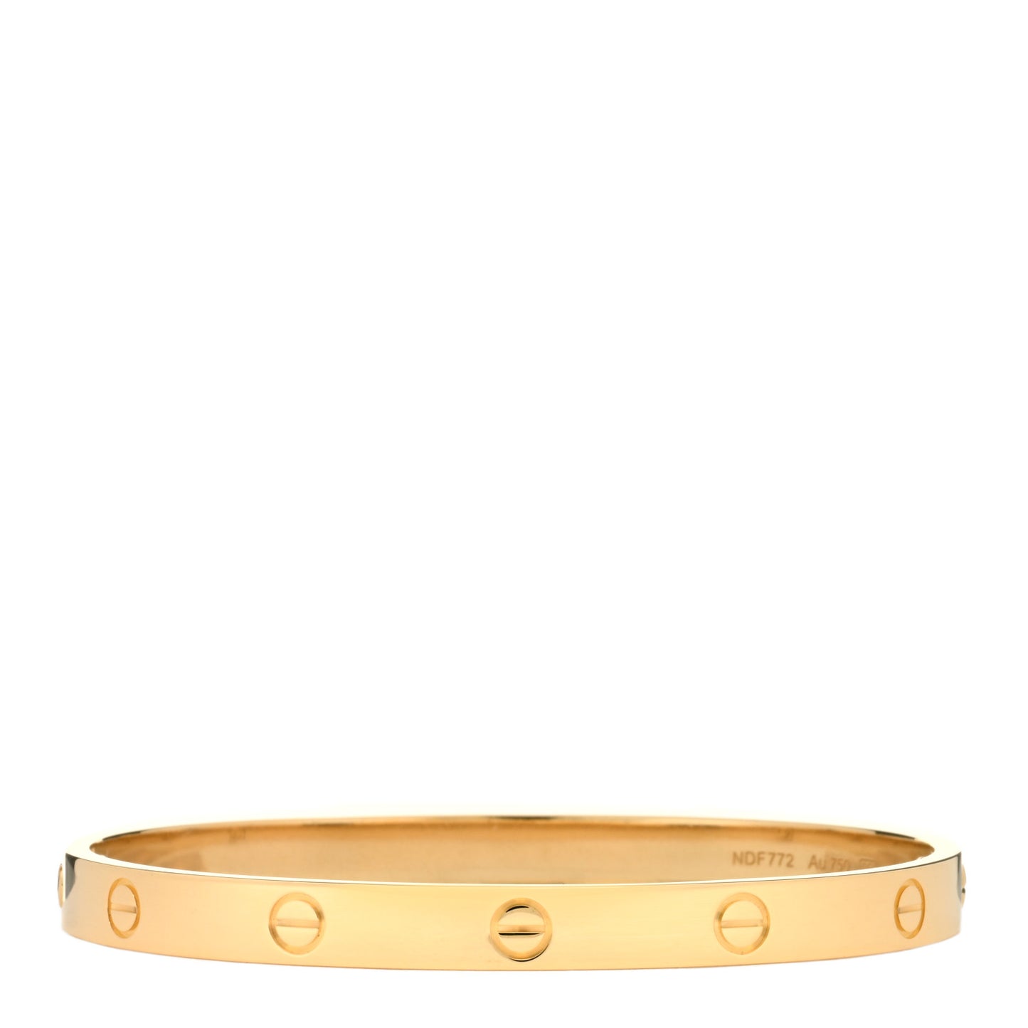 18K Yellow Gold LOVE Bracelet 19