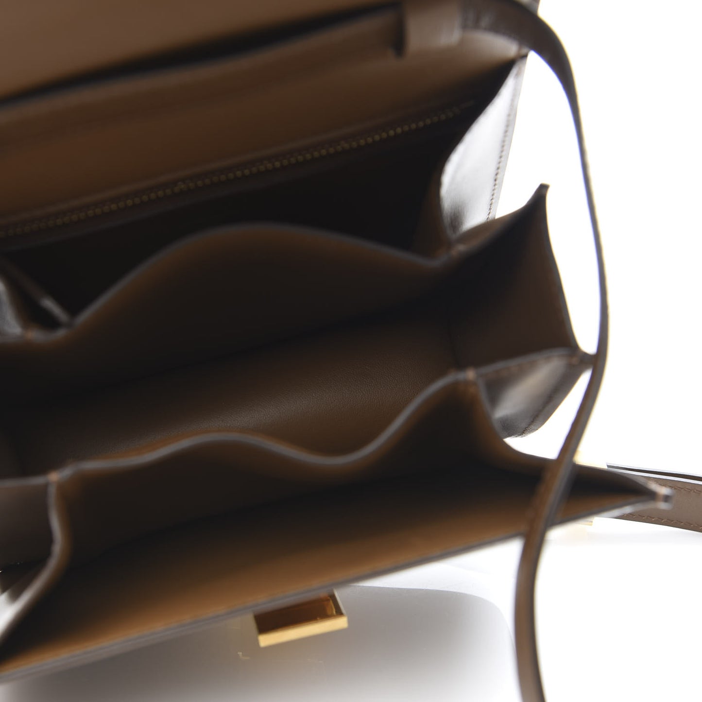 Smooth Calfskin Small Classic Box Flap Bag Camel