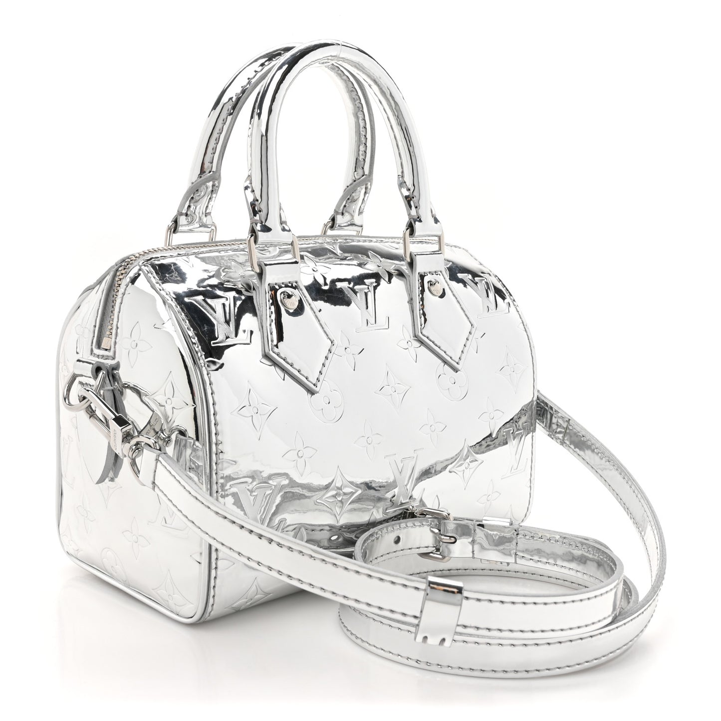 Monogram Miroir Speedy Bandouliere 20 Silver