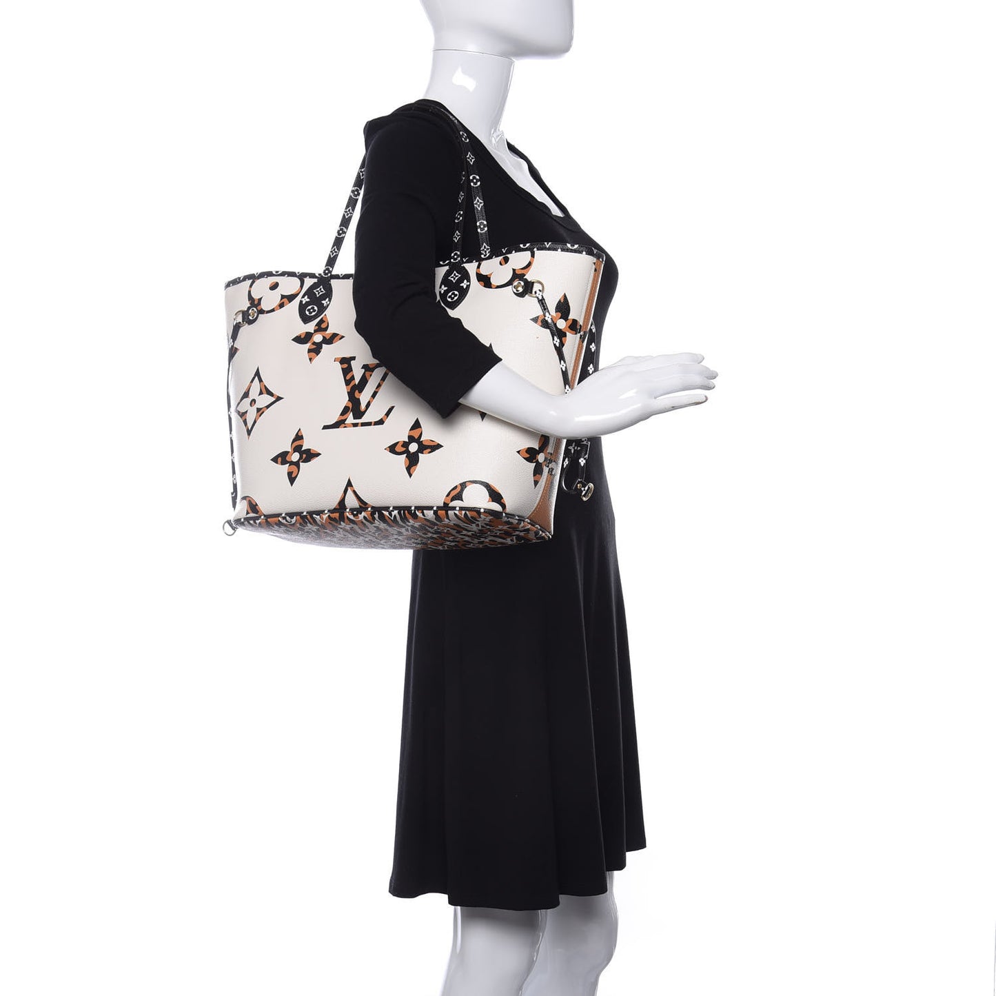 Monogram Giant Jungle Neverfull MM Ivory