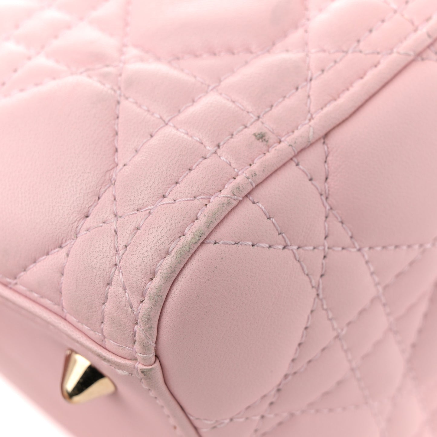 Lambskin Cannage Medium Lady Dior Light Pink
