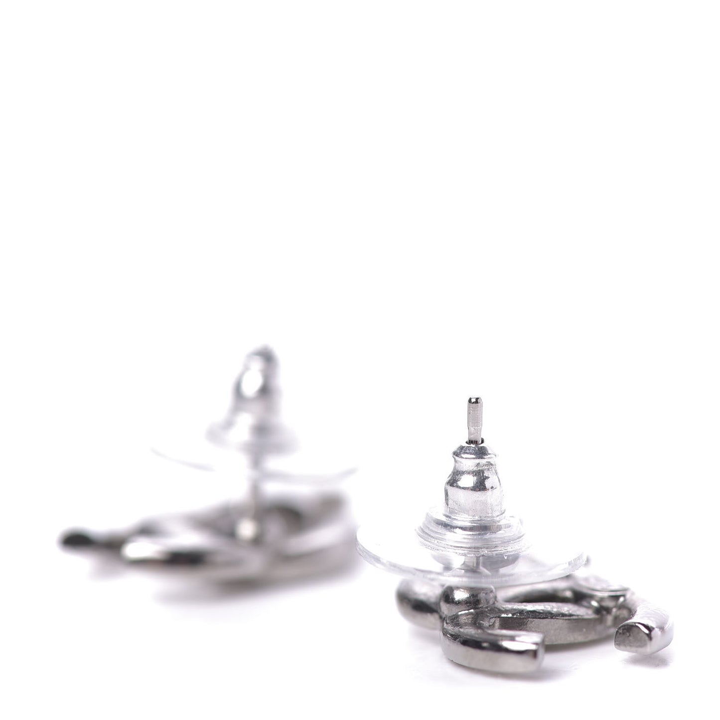 Crystal CC Starfall Earrings Silver