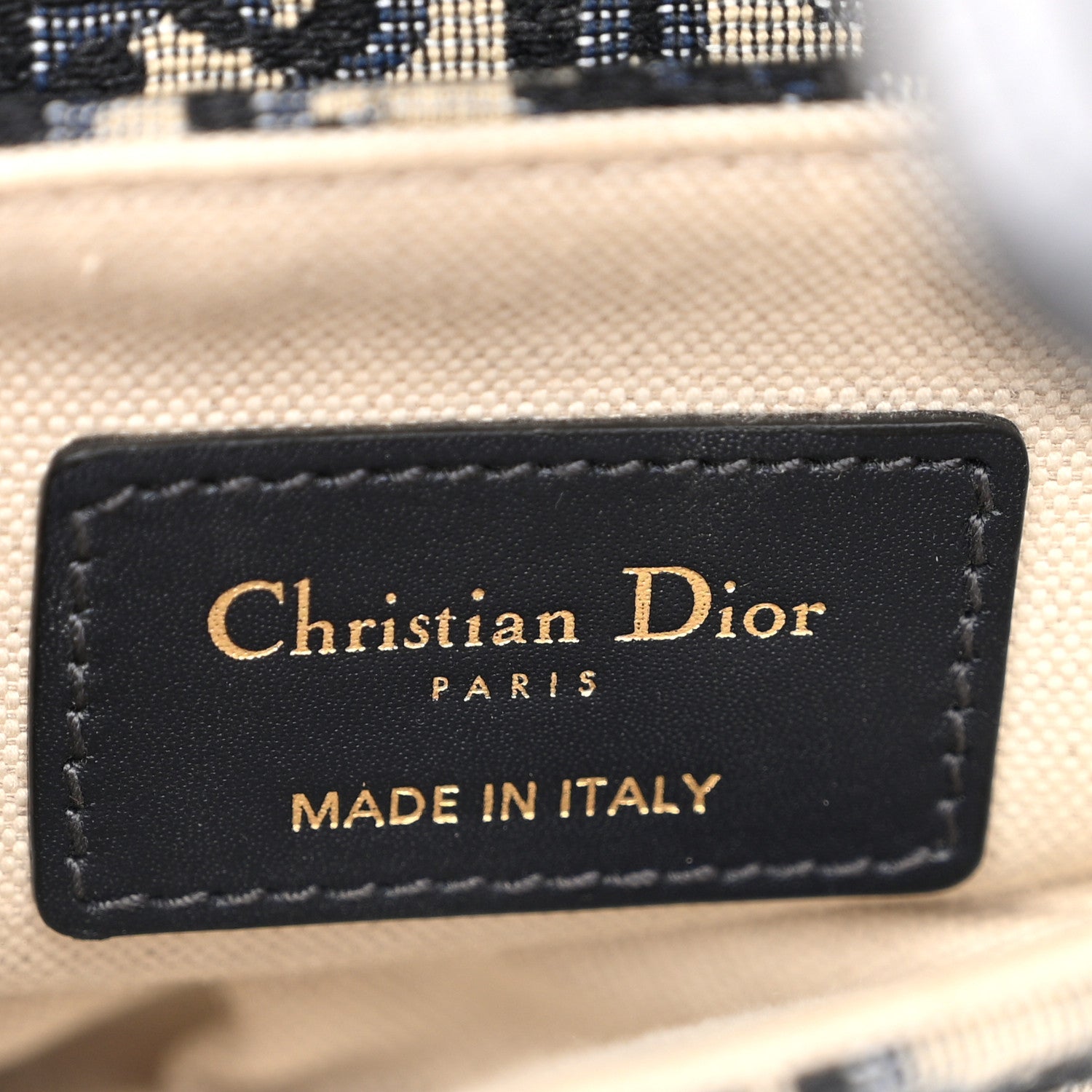 Christian Dior Oblique Mini Saddle Bag Blue 5 of 10