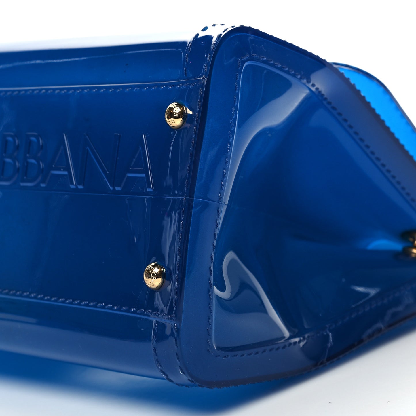 Rubber Semi-Transparent Miss Sicily Satchel Blue