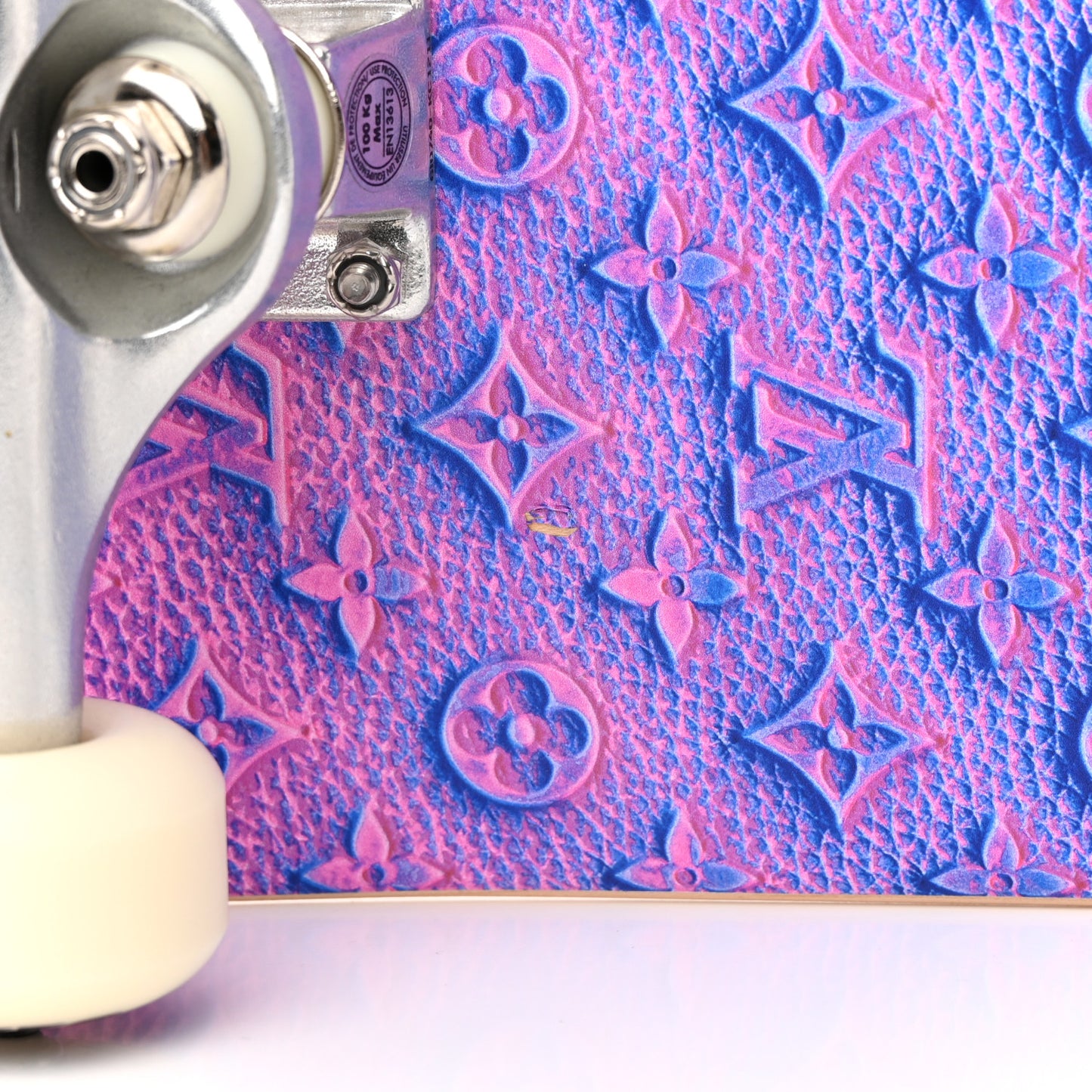 Monogram Illusion Wood Skateboard Multicolor