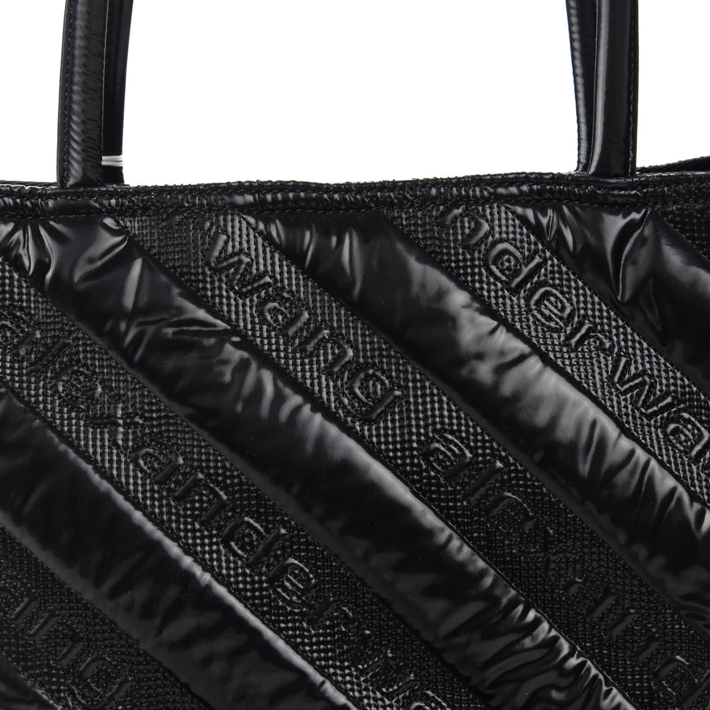 Nylon Quilted Roxy Tote Black