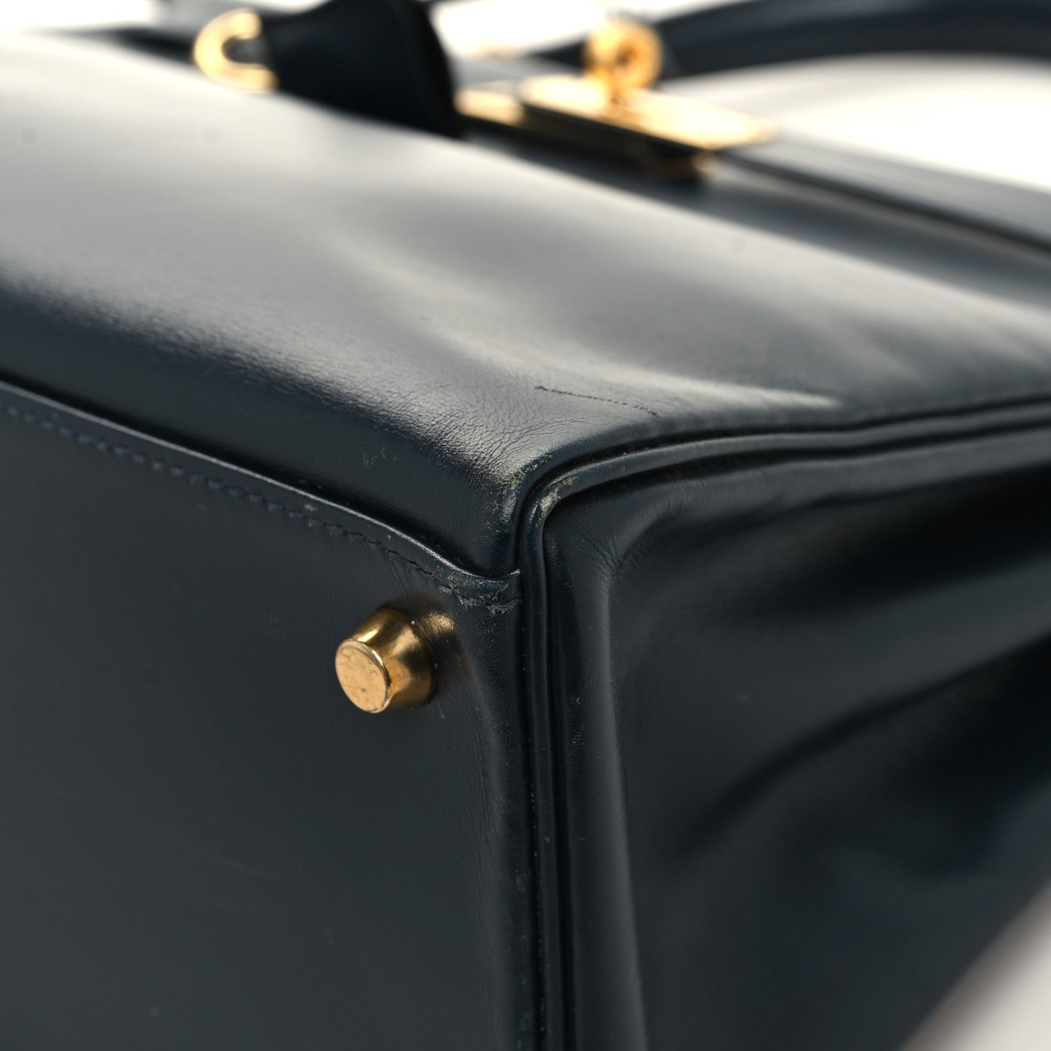 Hermes Box Kelly Retourne 32 Indigo 10 of 15