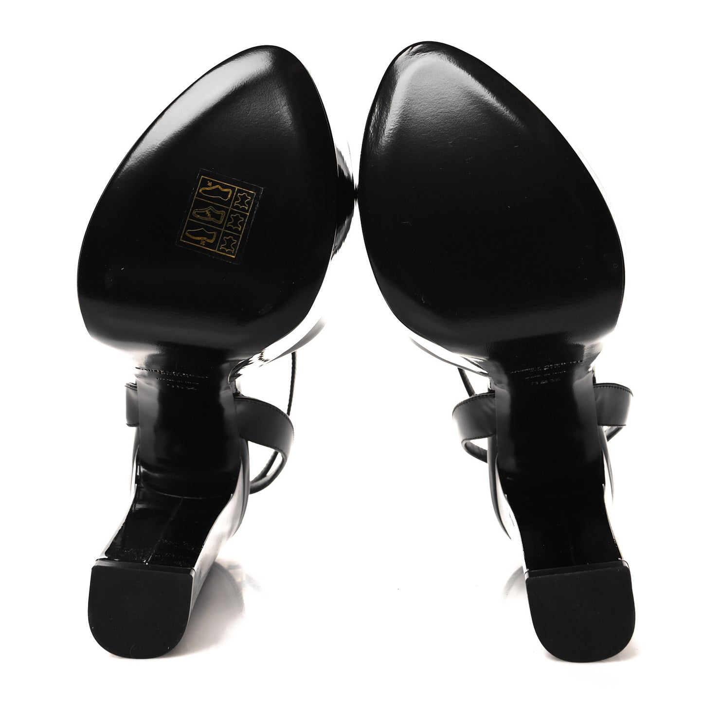 Patent Jodie 95 Platform Sandals 36.5 Black