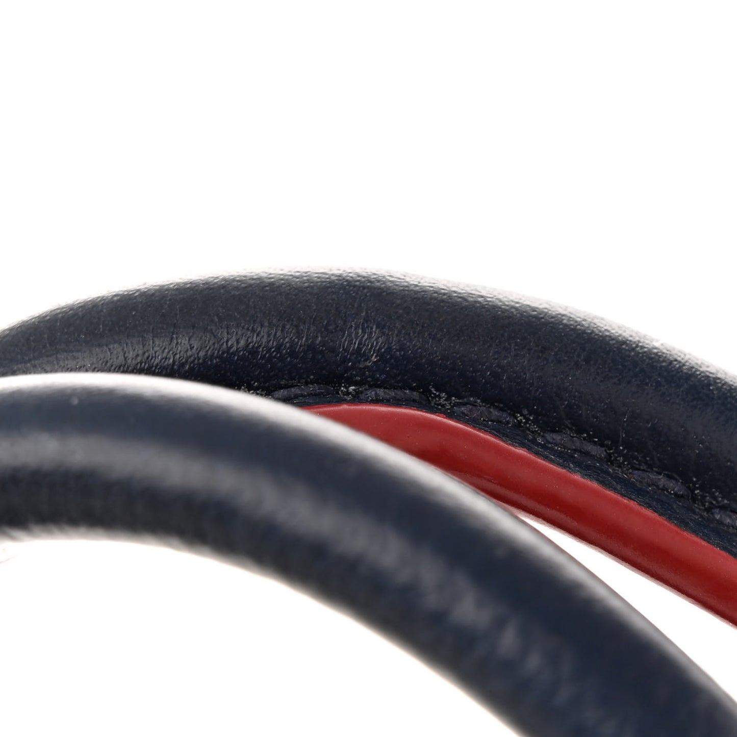 Calfskin Lockme Day Marine Rouge
