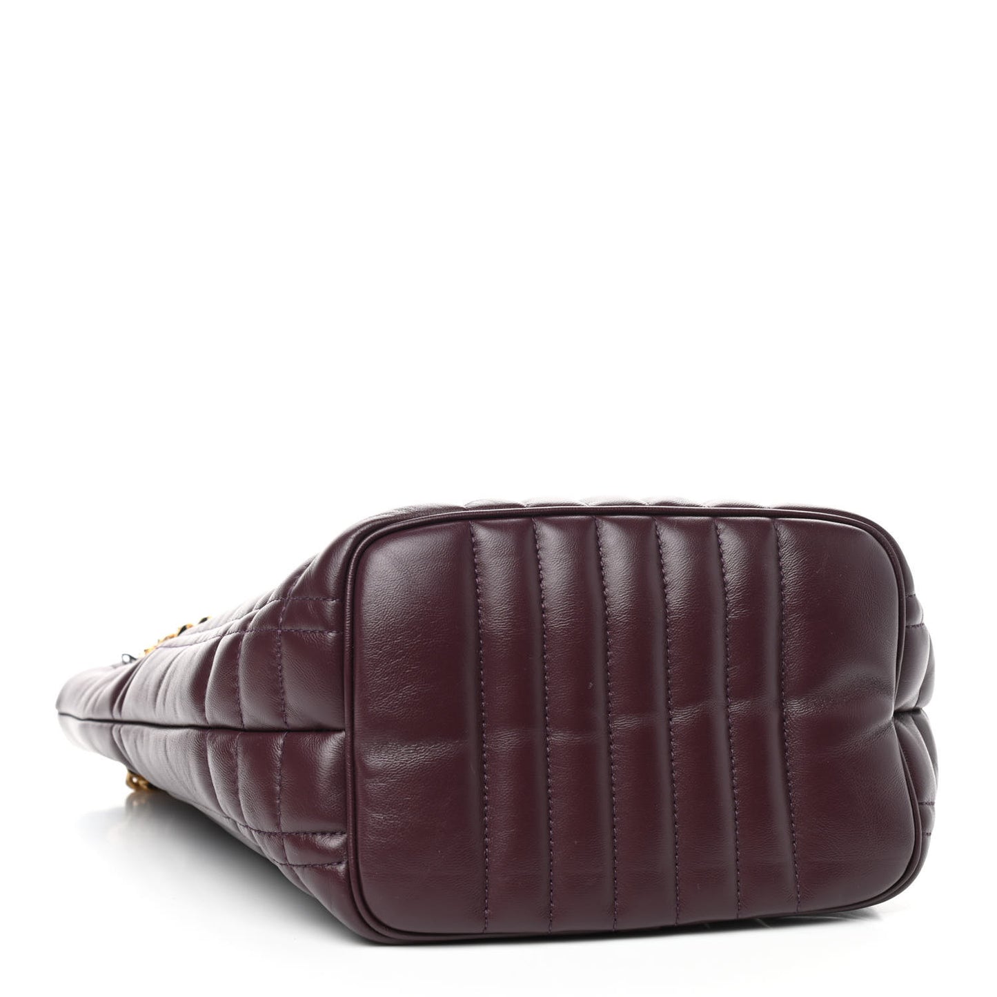 Lambskin Quilted Small Lola Bucket Bag Deep Maroon