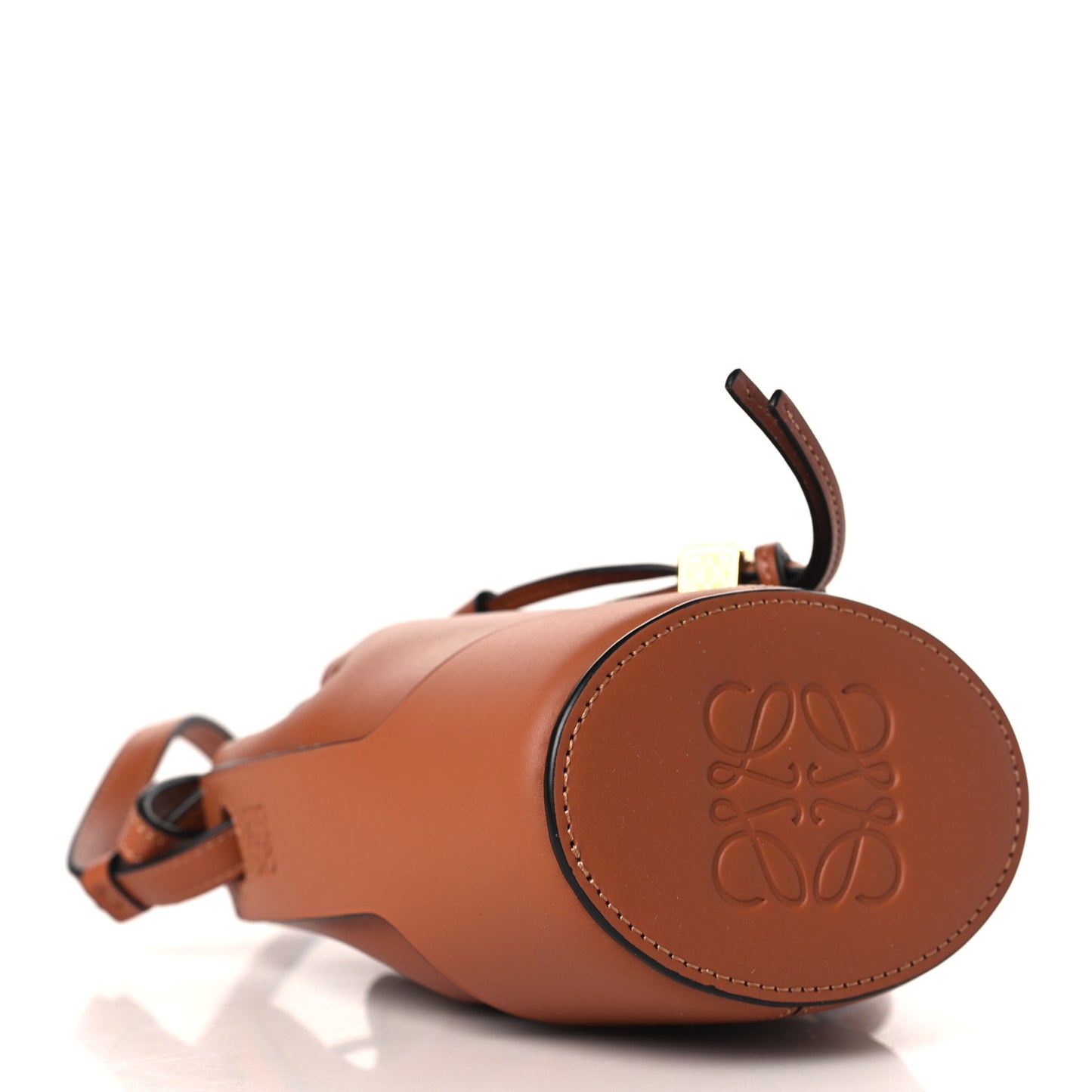 Calfskin Balloon Nano Bucket Bag Tan