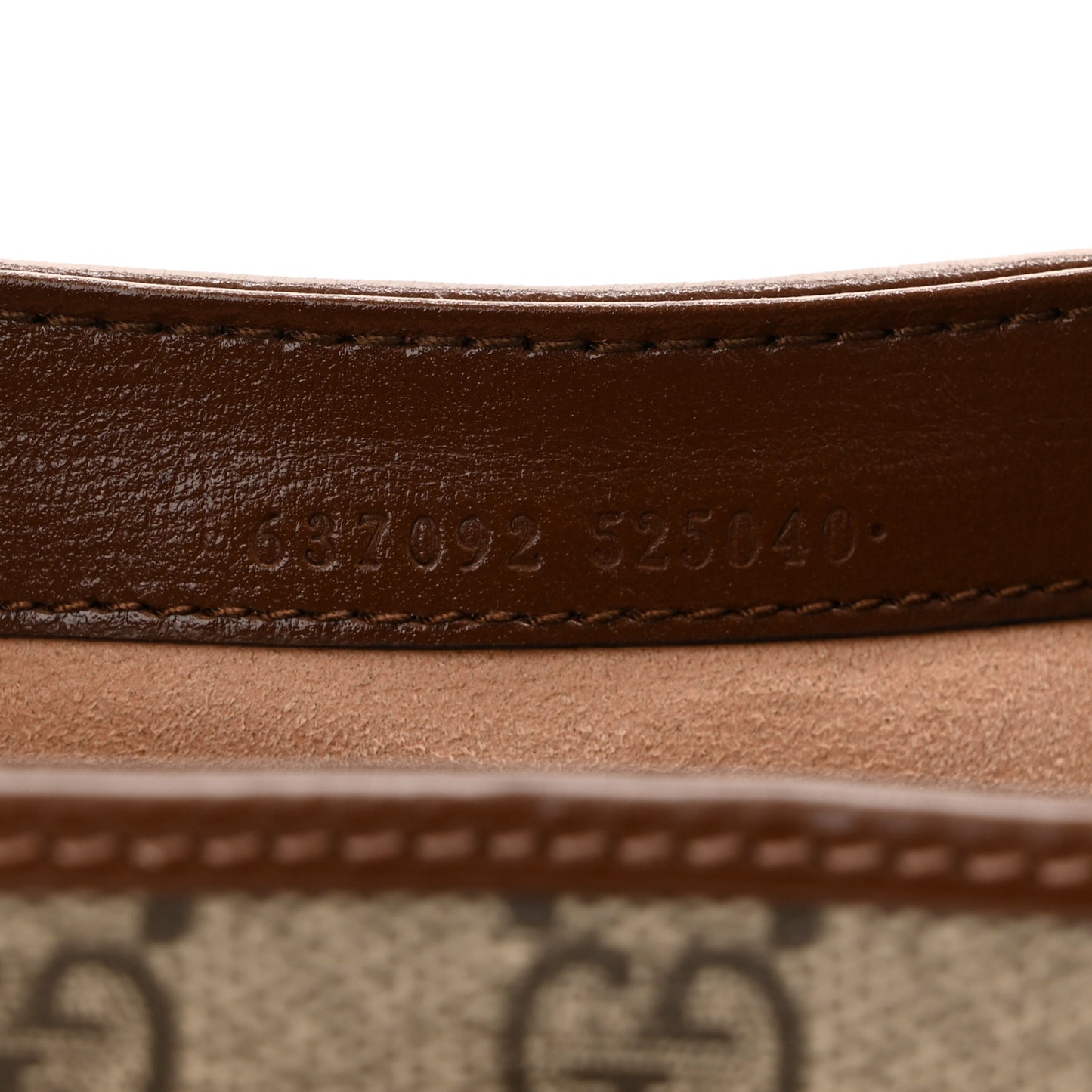 GG Supreme Monogram Azalea Calfskin Web Mini Jackie 1961 Hobo Beige Ebony Brown Sugar