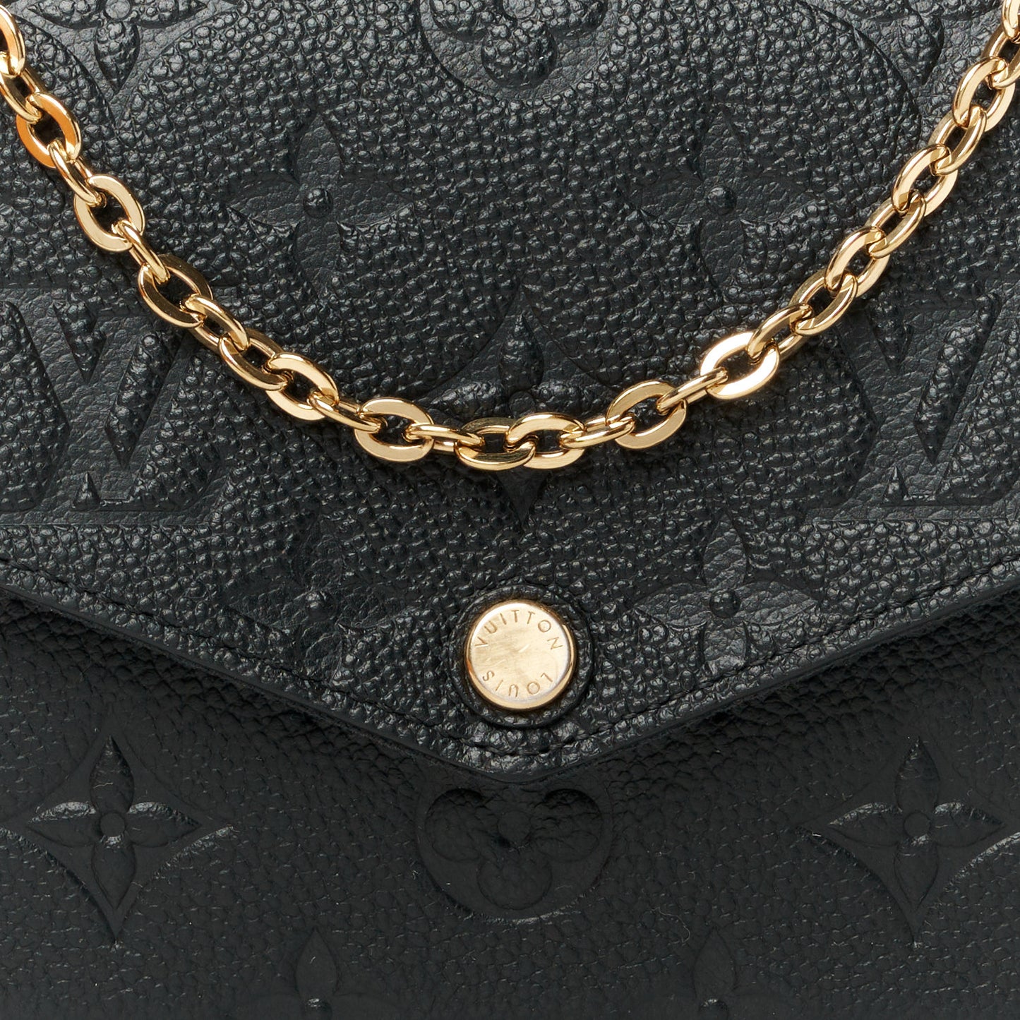 Empreinte Pochette Felicie Chain Wallet Black
