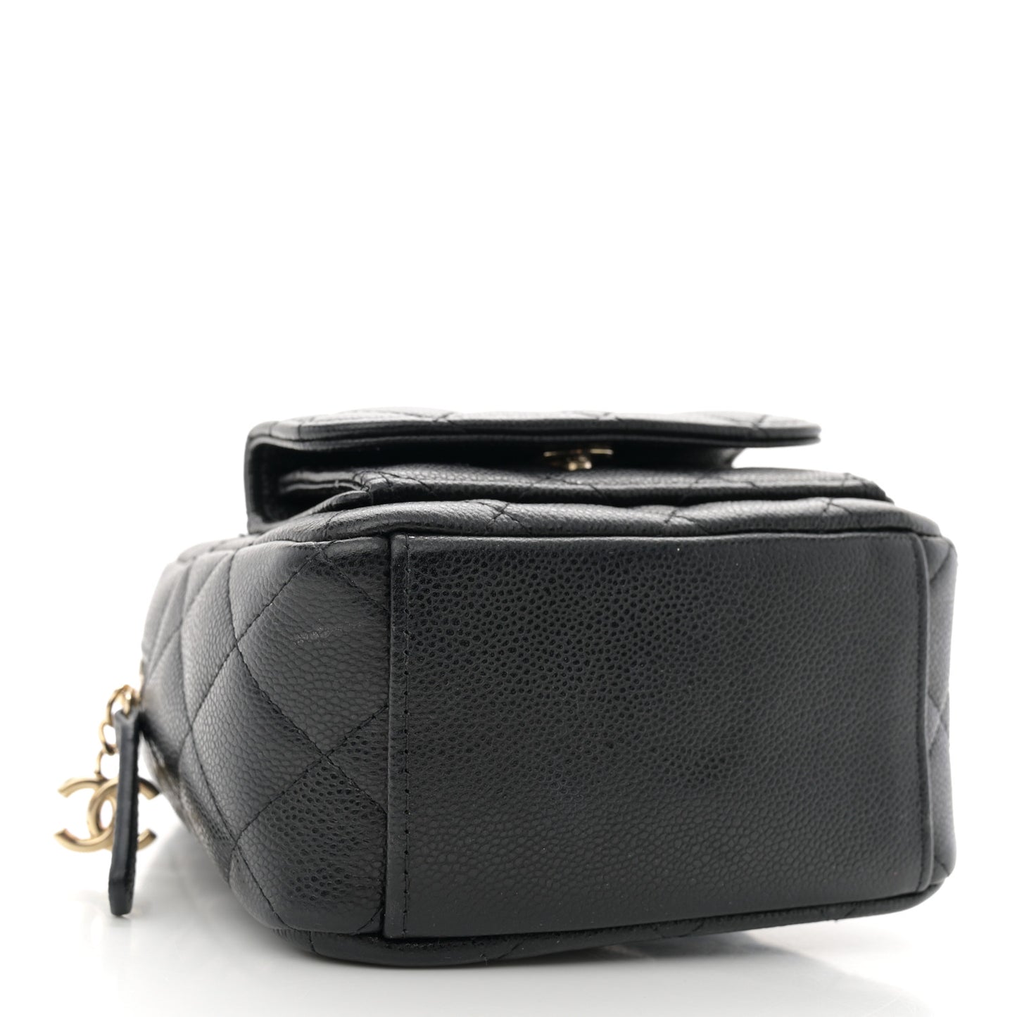 Caviar Quilted CC Mini Classic Backpack Black