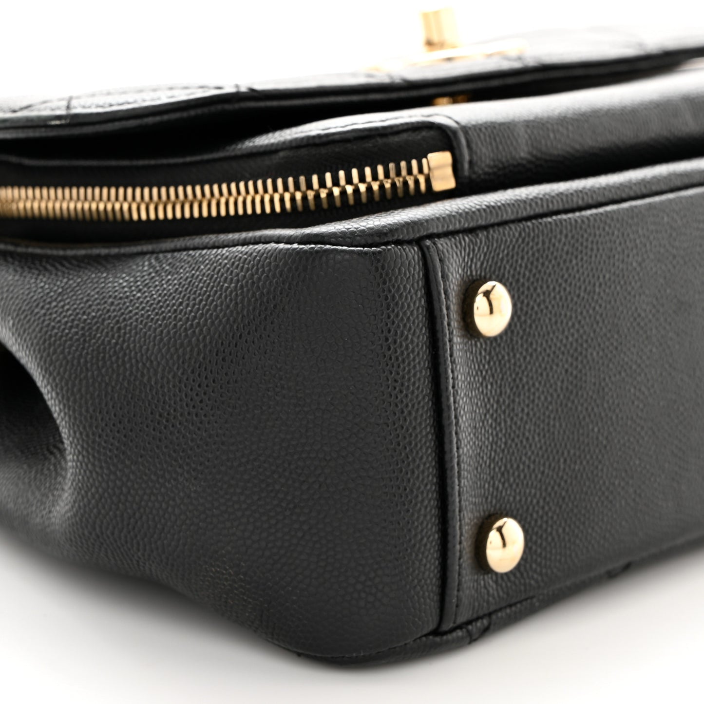 Caviar Quilted Small Business Affinity Flap Black