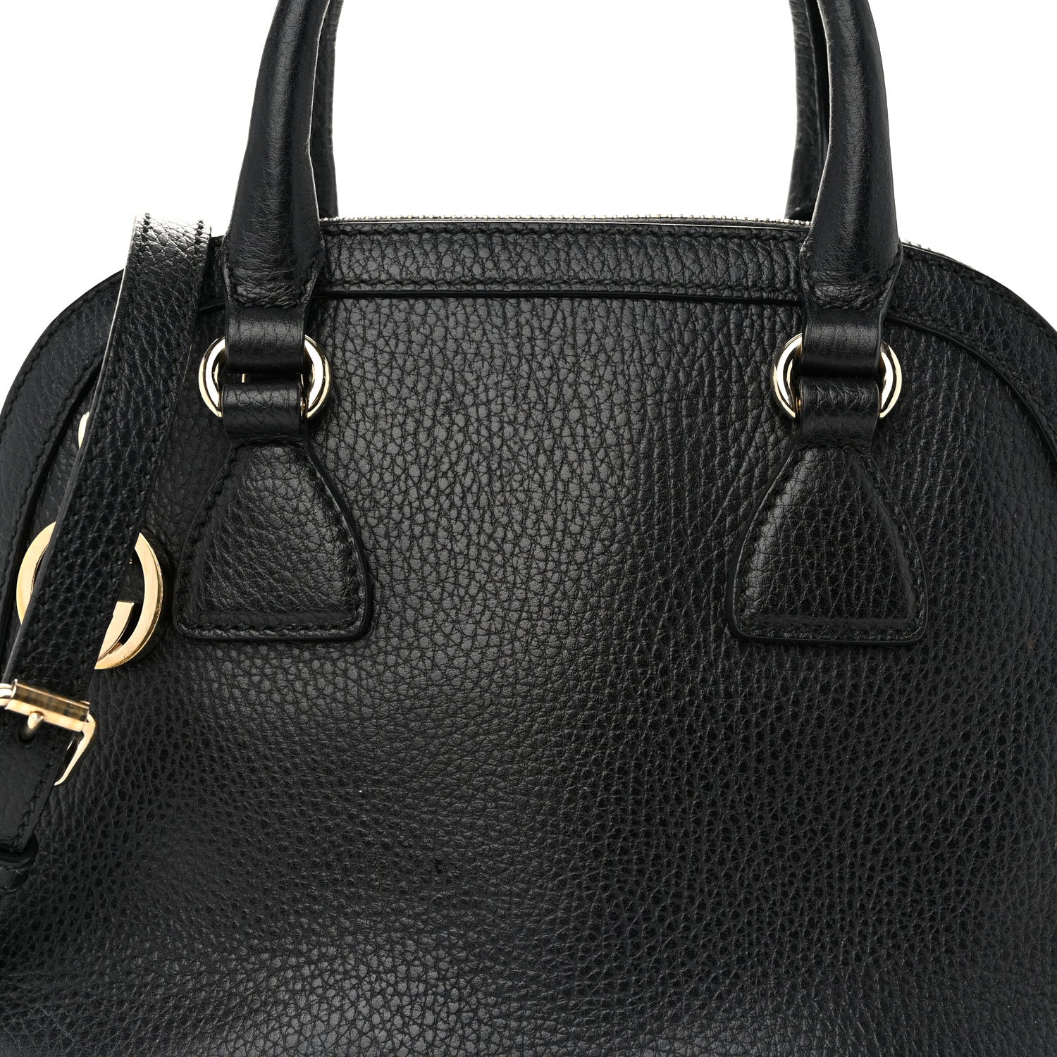 Gucci Dollar Calfskin Small GG Charm Dome Bag Black 8 of 12