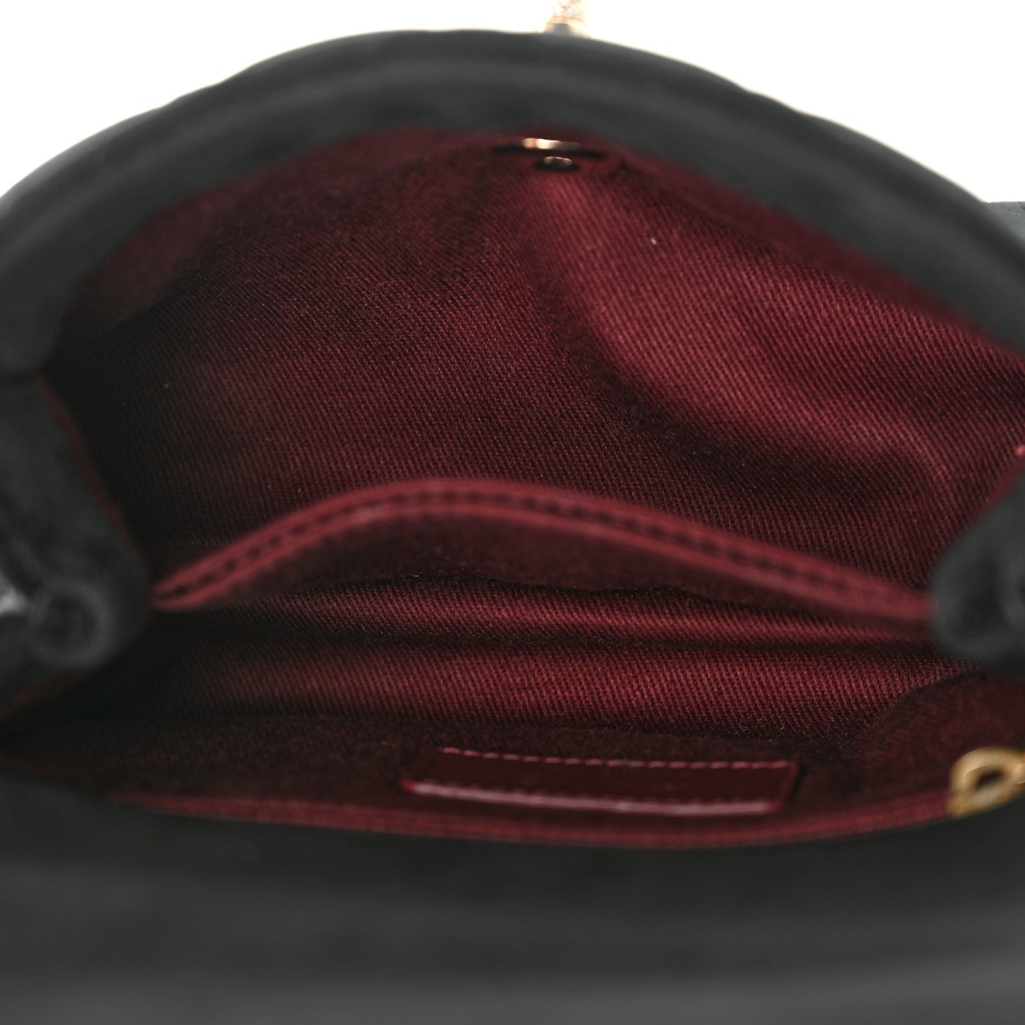 Velvet Crystal Quilted Extra Mini Coco Handle Flap Black