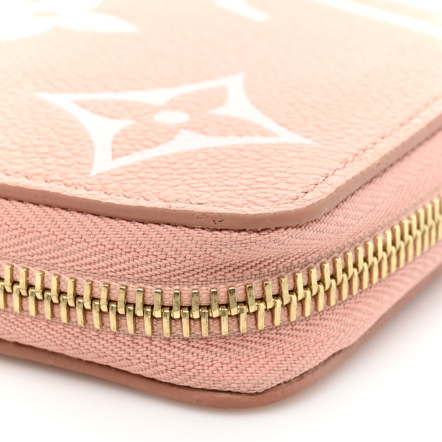 Empreinte Monogram Giant Zippy Wallet Rose Trianon Creme