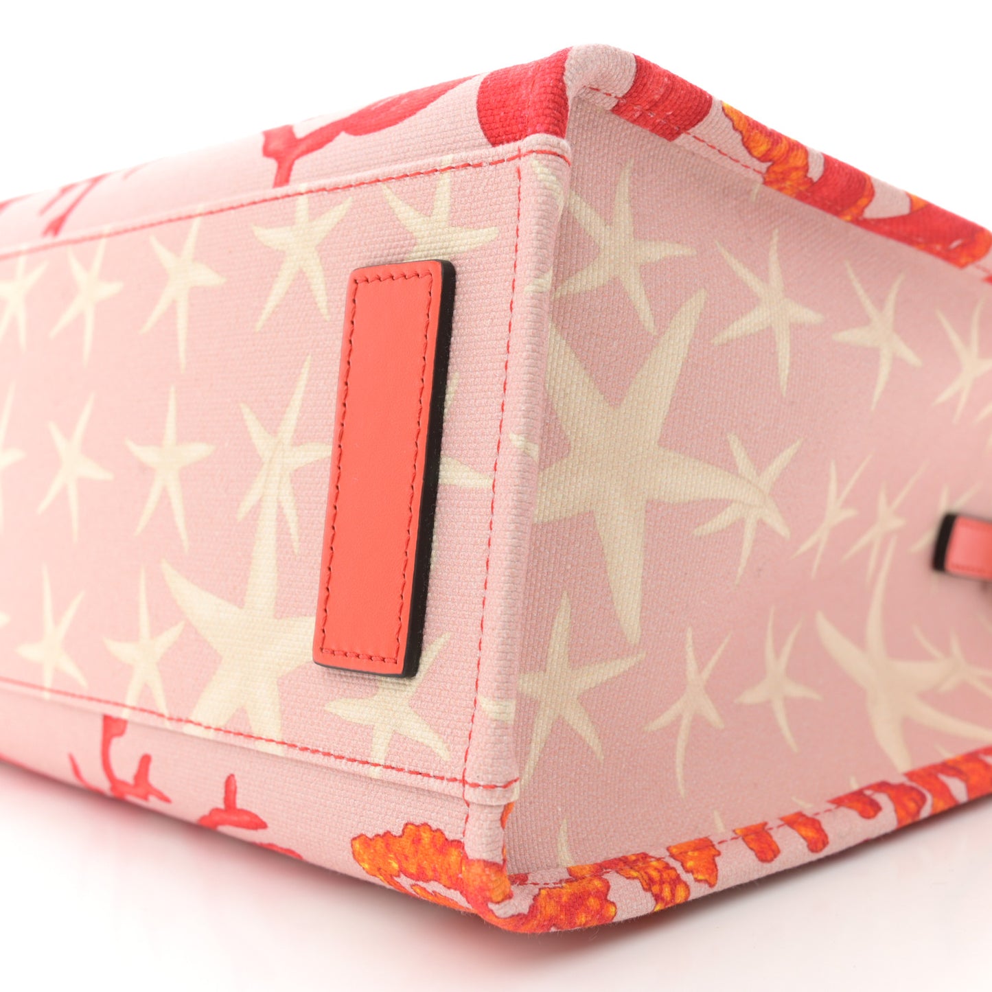 Canvas Barocco Sea Medusa Small Tote Coral