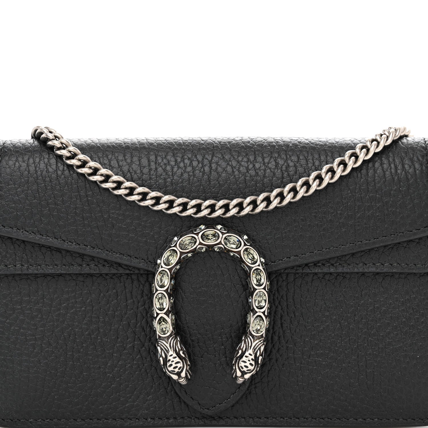 Gucci Calfskin Super Mini Dionysus Shoulder Bag Black 8 of 11