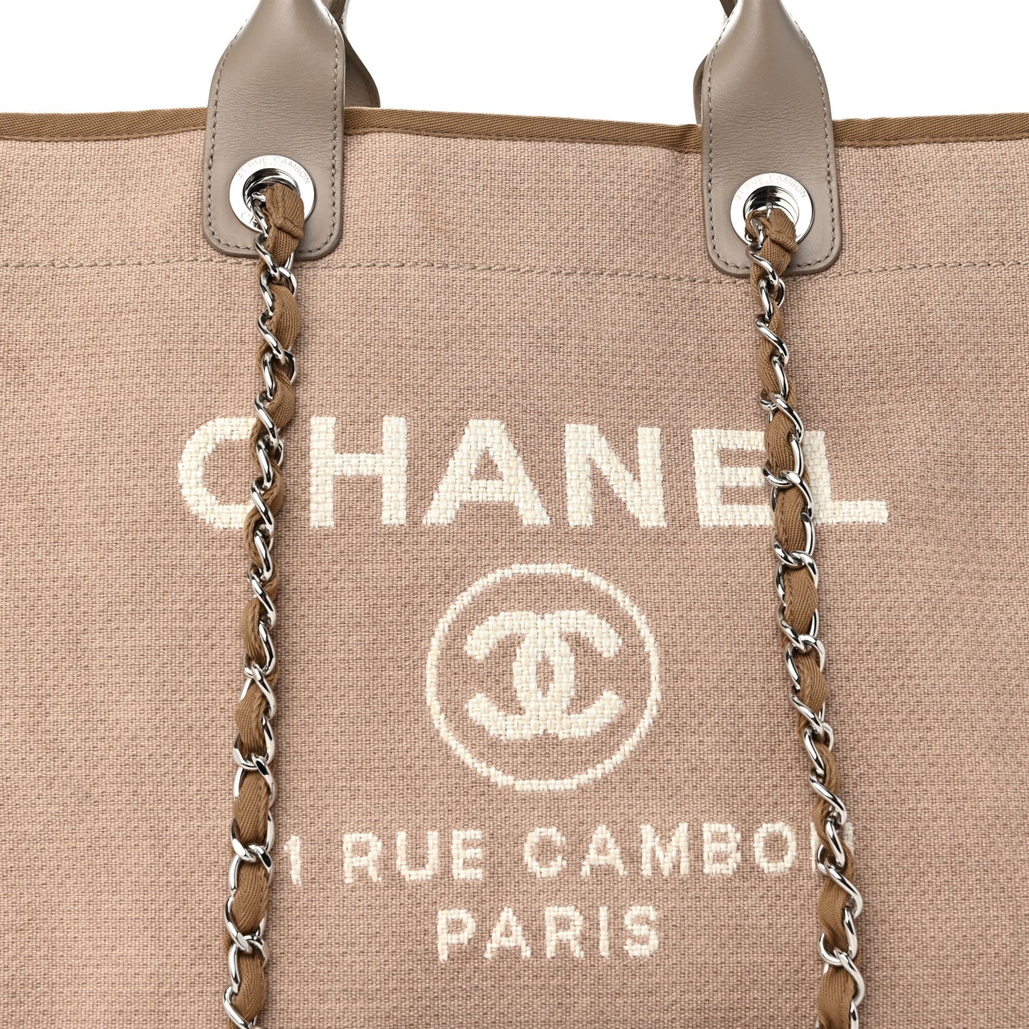 Canvas Medium Deauville Tote Ecru