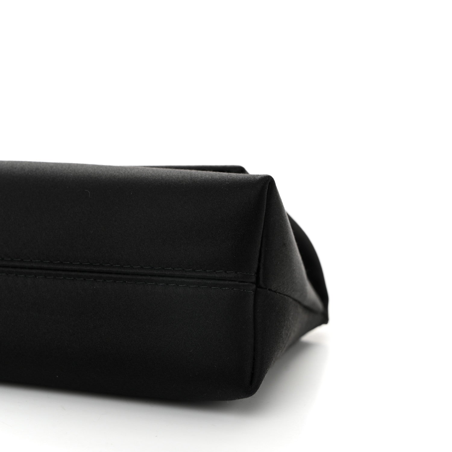 Tom Ford Satin Mini Label Chain Shoulder Bag Black 9 of 9