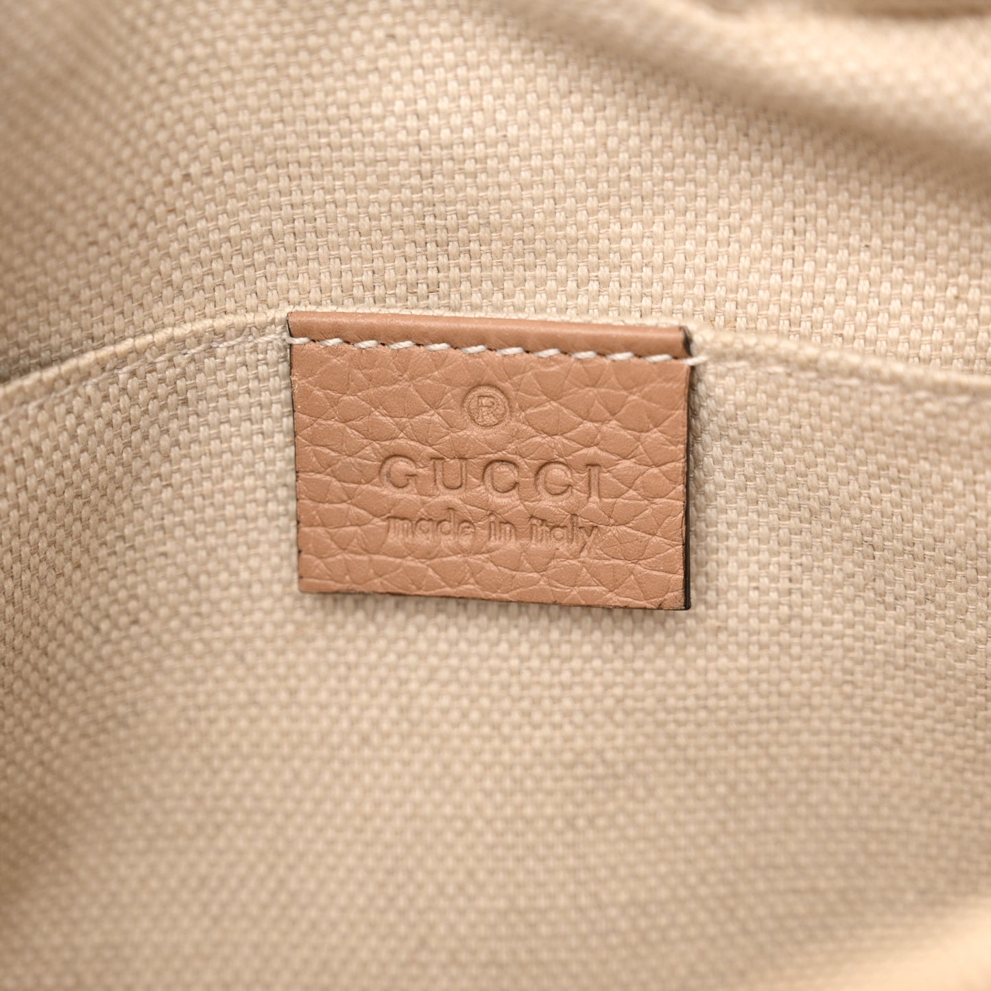 Pebbled Calfskin Small Soho Disco Bag Camelia