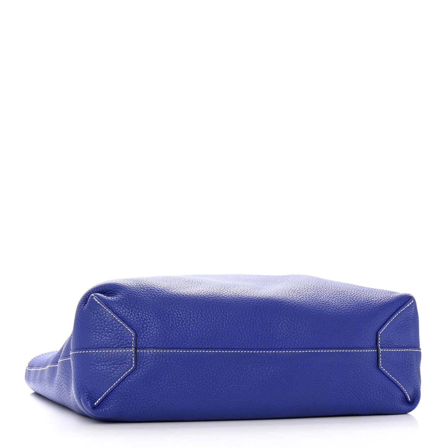 Taurillon Clemence Double Sens 36 Reversible Tote Graphite Bleu Electrique