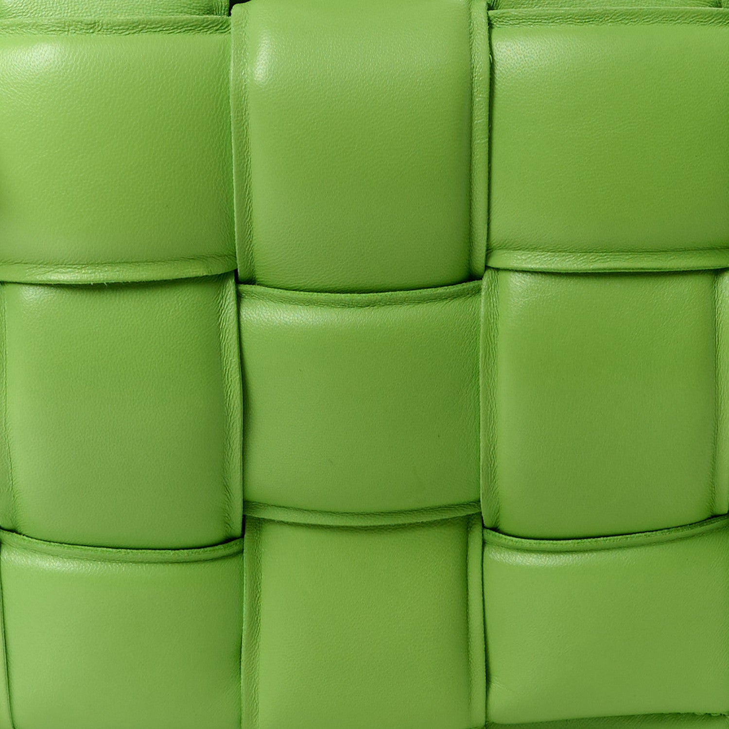 Bottega Veneta Nappa Maxi Intreccio Padded Cassette Crossbody Bag Acid Green 11 of 13