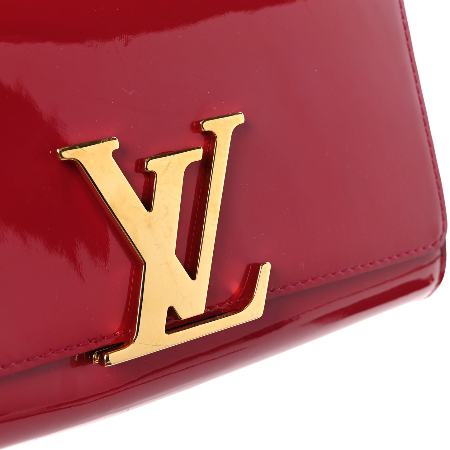 Patent Louise Clutch Rose Indien