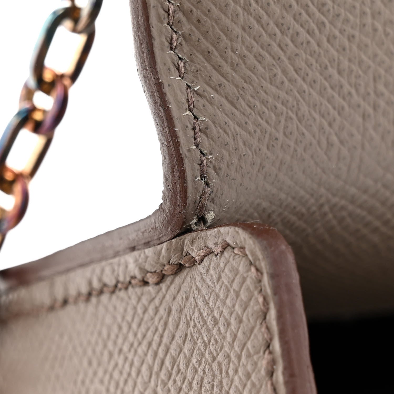 Hermes Epsom Cinhetic Boxy Top Handle Bag Etain 11 of 15