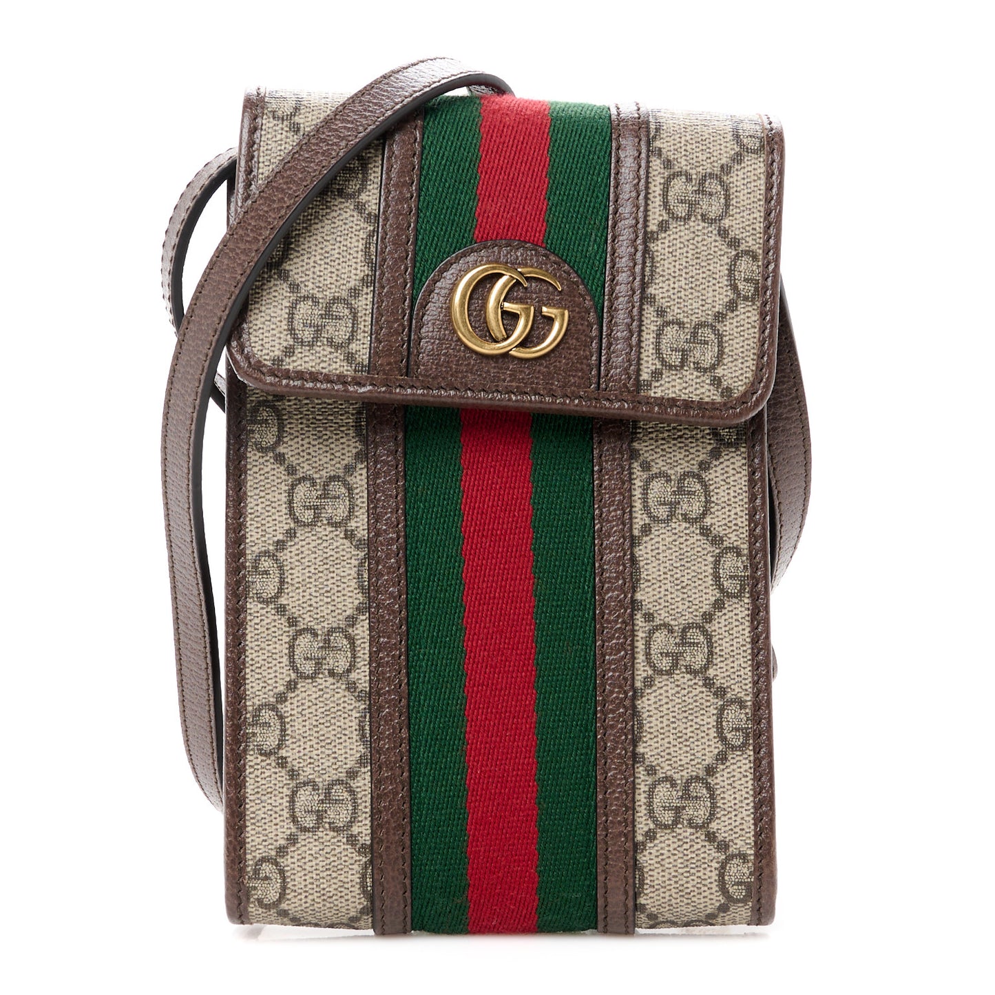 GG Supreme Monogram Web Mini Ophidia Crossbody Bag Beige New Acero