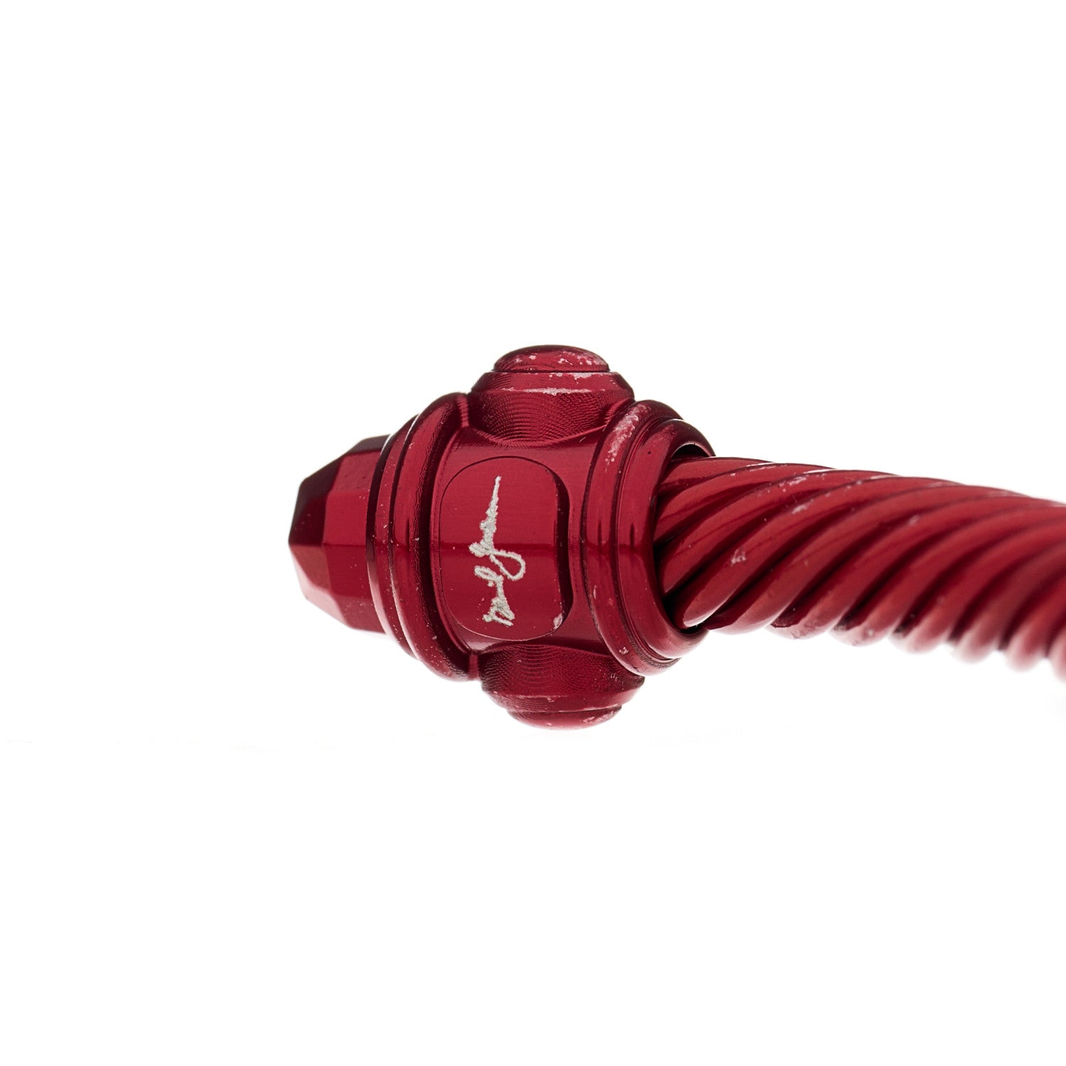 David Yurman Aluminum 5mm Renaissance Bracelet Dark Red 3 of 4