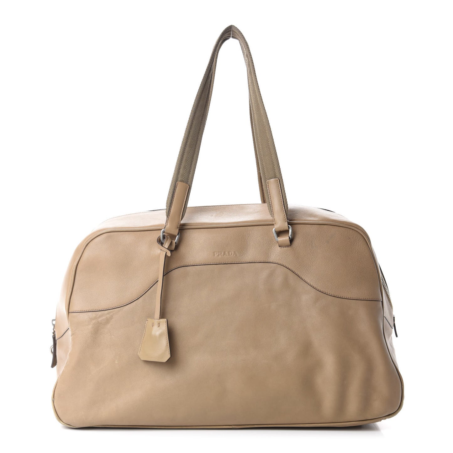 Soft Calfskin Satchel Naturale