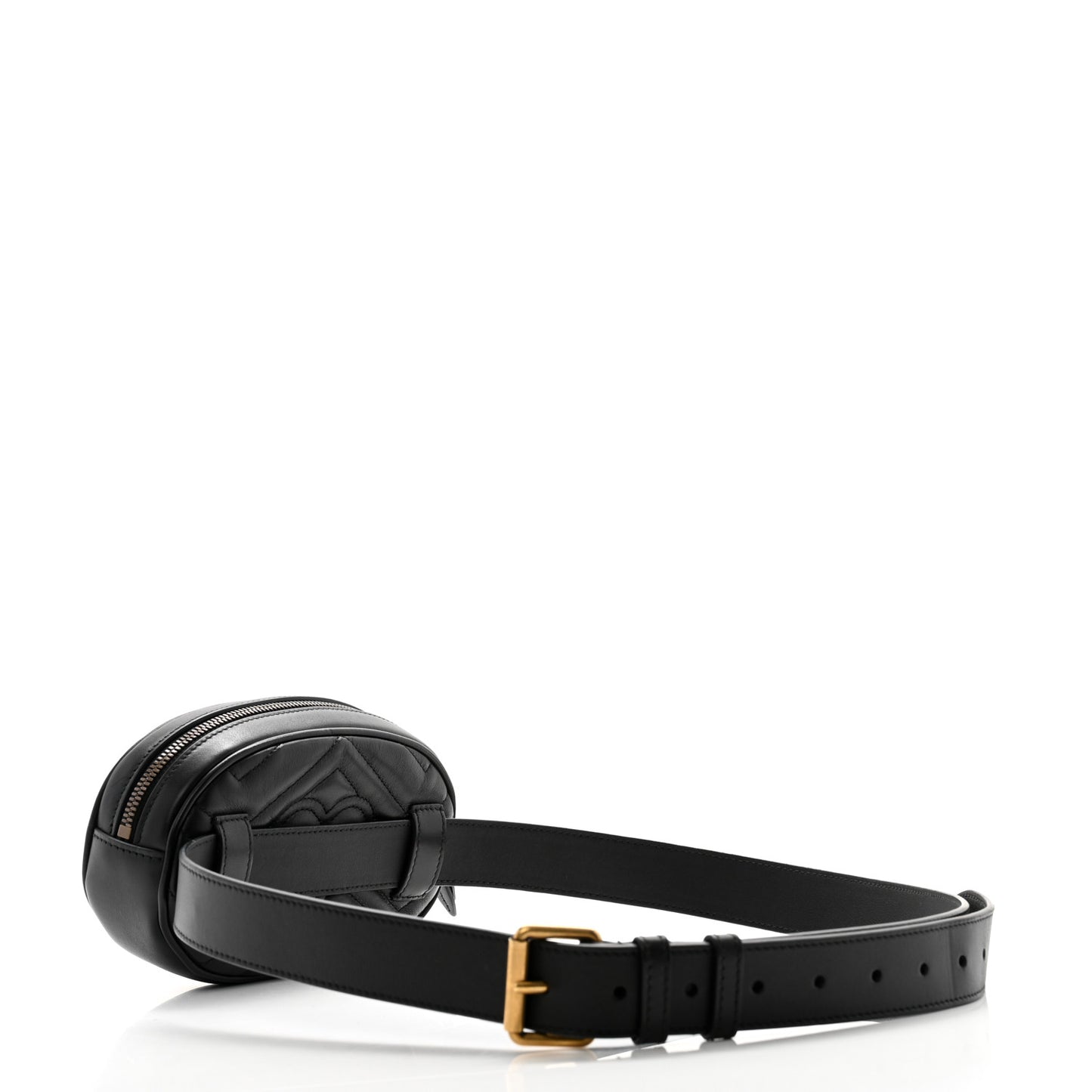 Calfskin Matelasse GG Marmont Belt Bag 105 42 Black