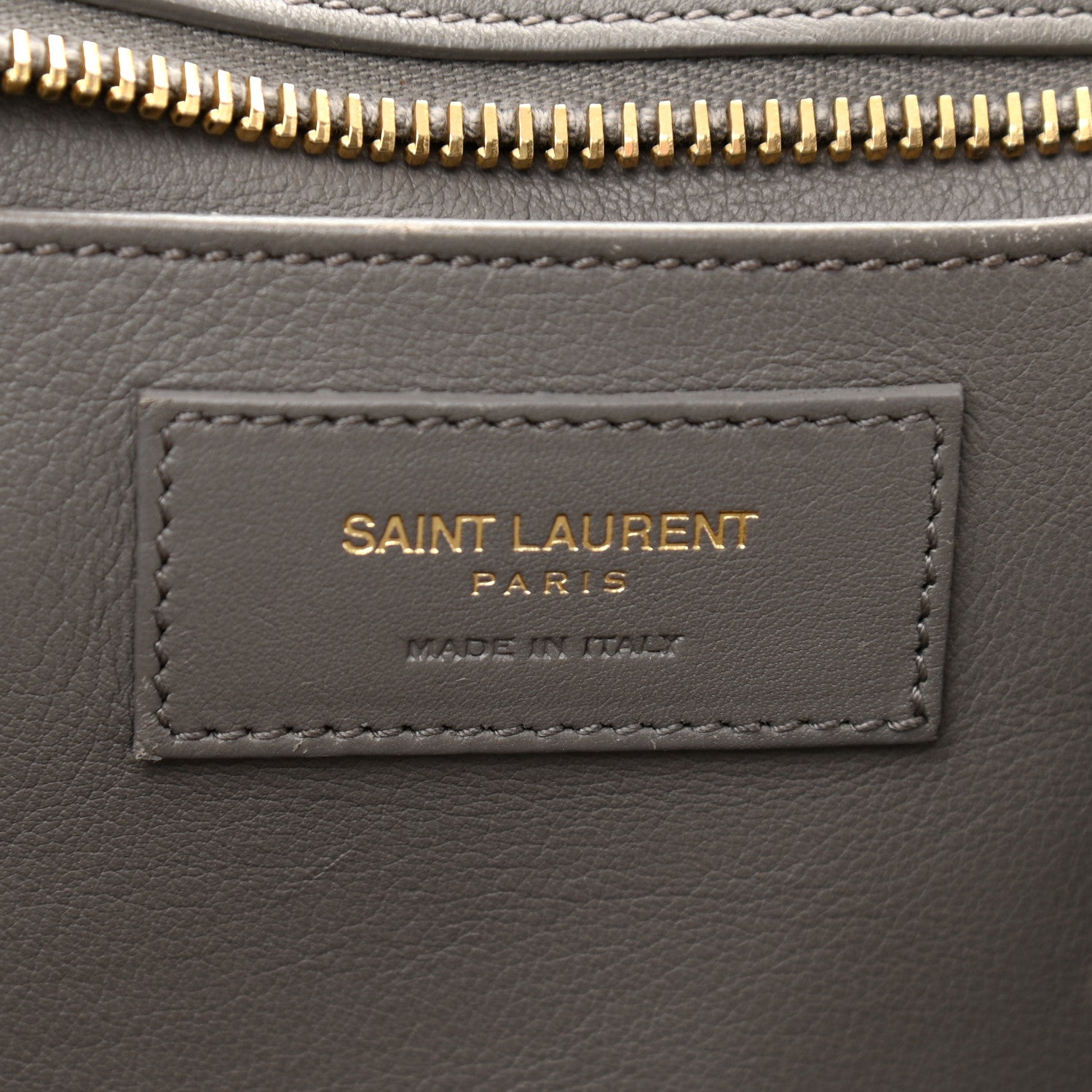 Saint Laurent Calfskin Small Monogram Cabas Grey 6 of 15