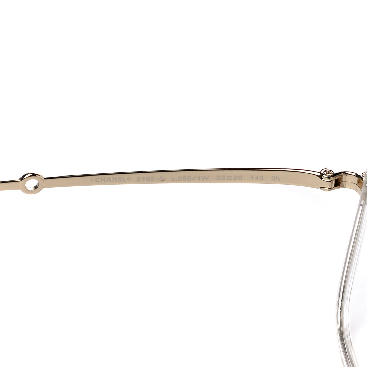 Metal Removable Pearl Chain Square Eyeglasses 2195-S Silver