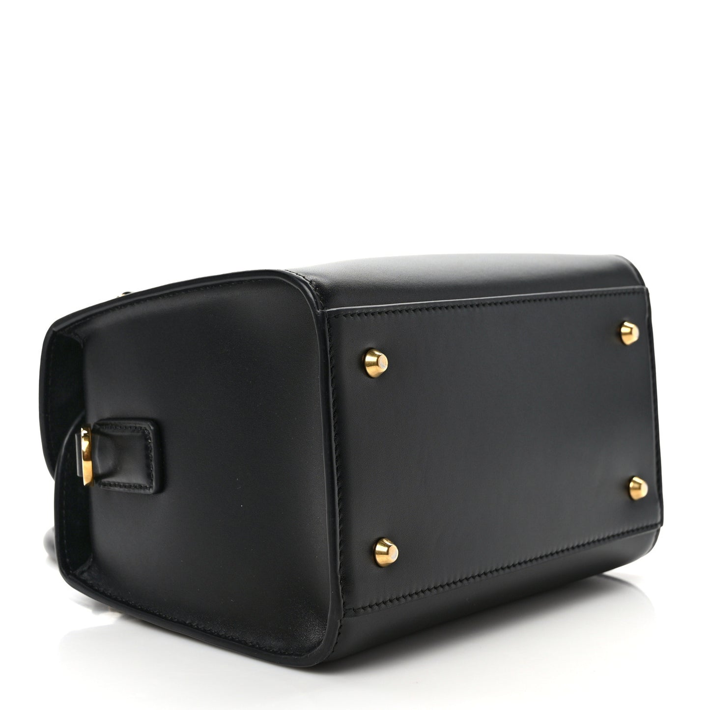 New Line Calfskin Small Boston Bag Black