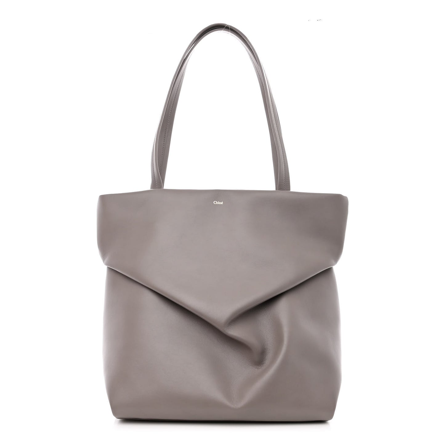Calfskin Judy East West Tote Cashmere Grey