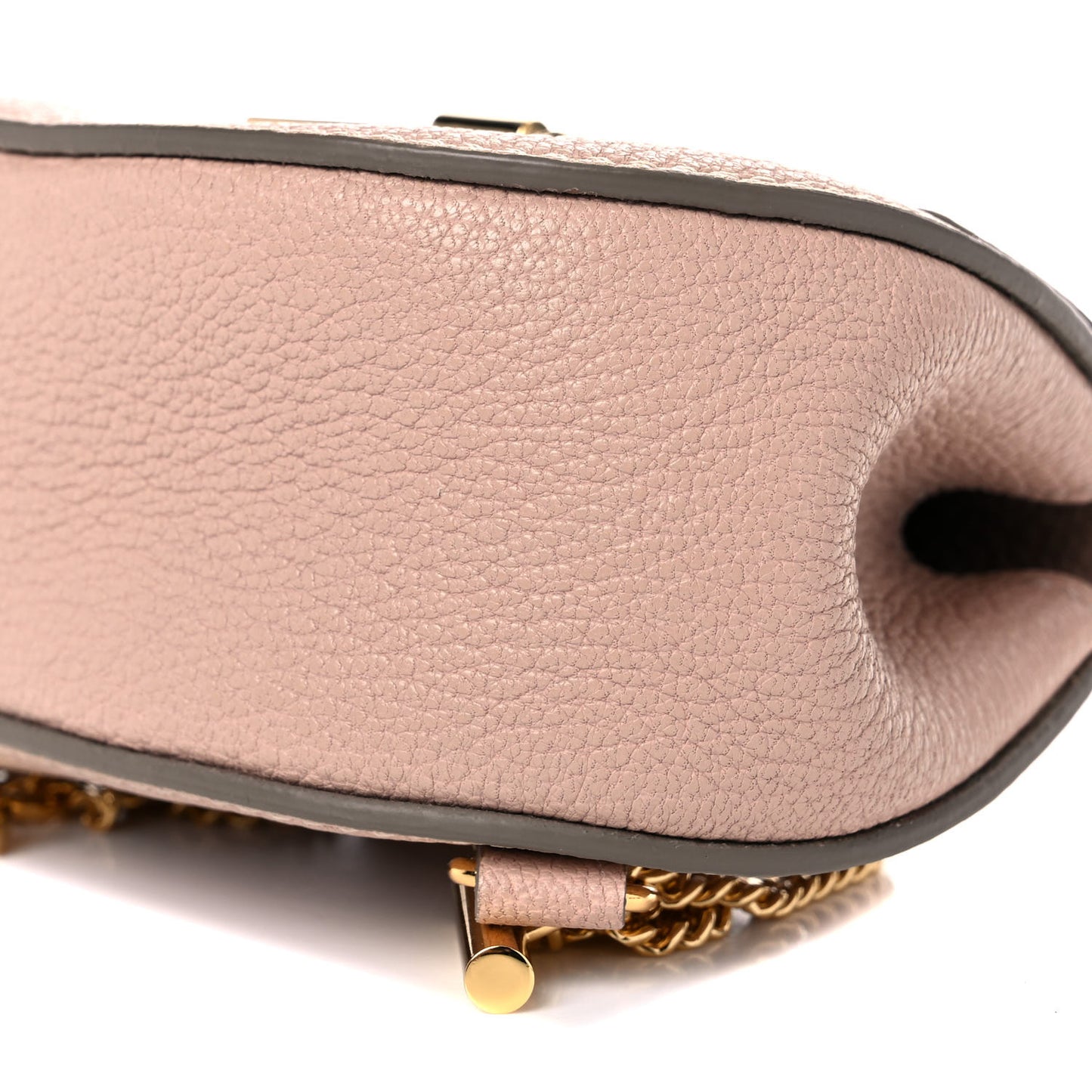 Grained Lambskin Mini Drew Crossbody Backpack Cement Pink