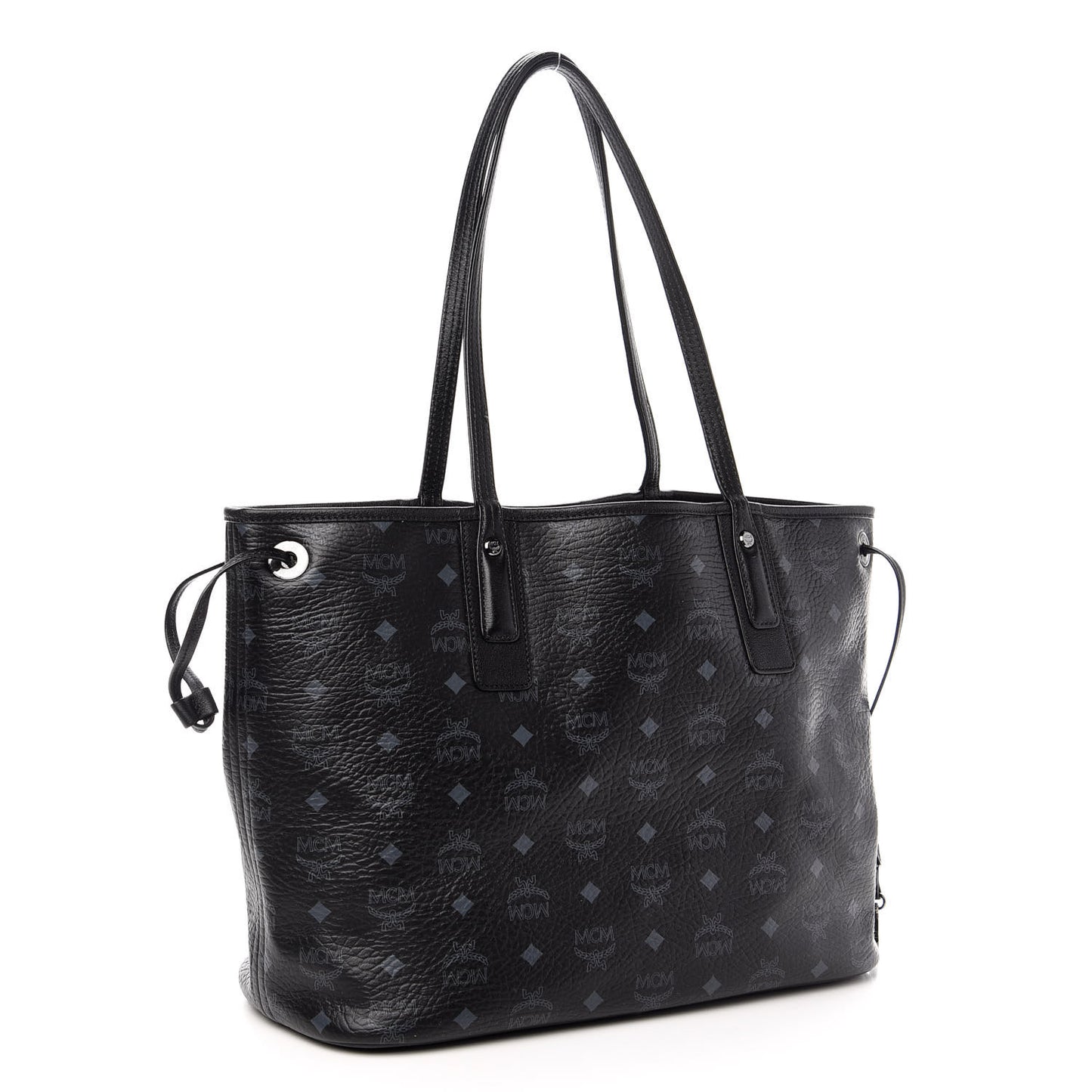 Visetos Medium Liz Reversible Shopper Tote Black