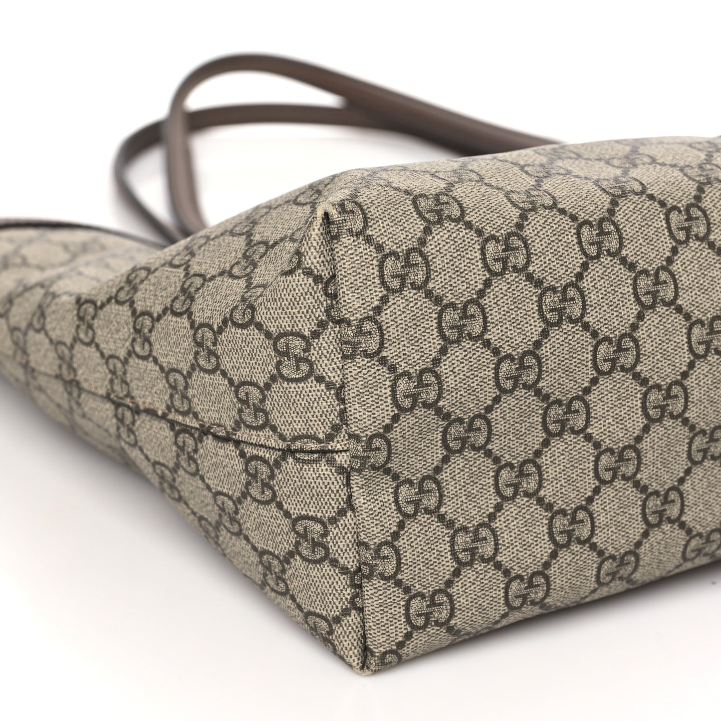 GG Supreme Monogram Medium Ophidia Shopping Tote Brown