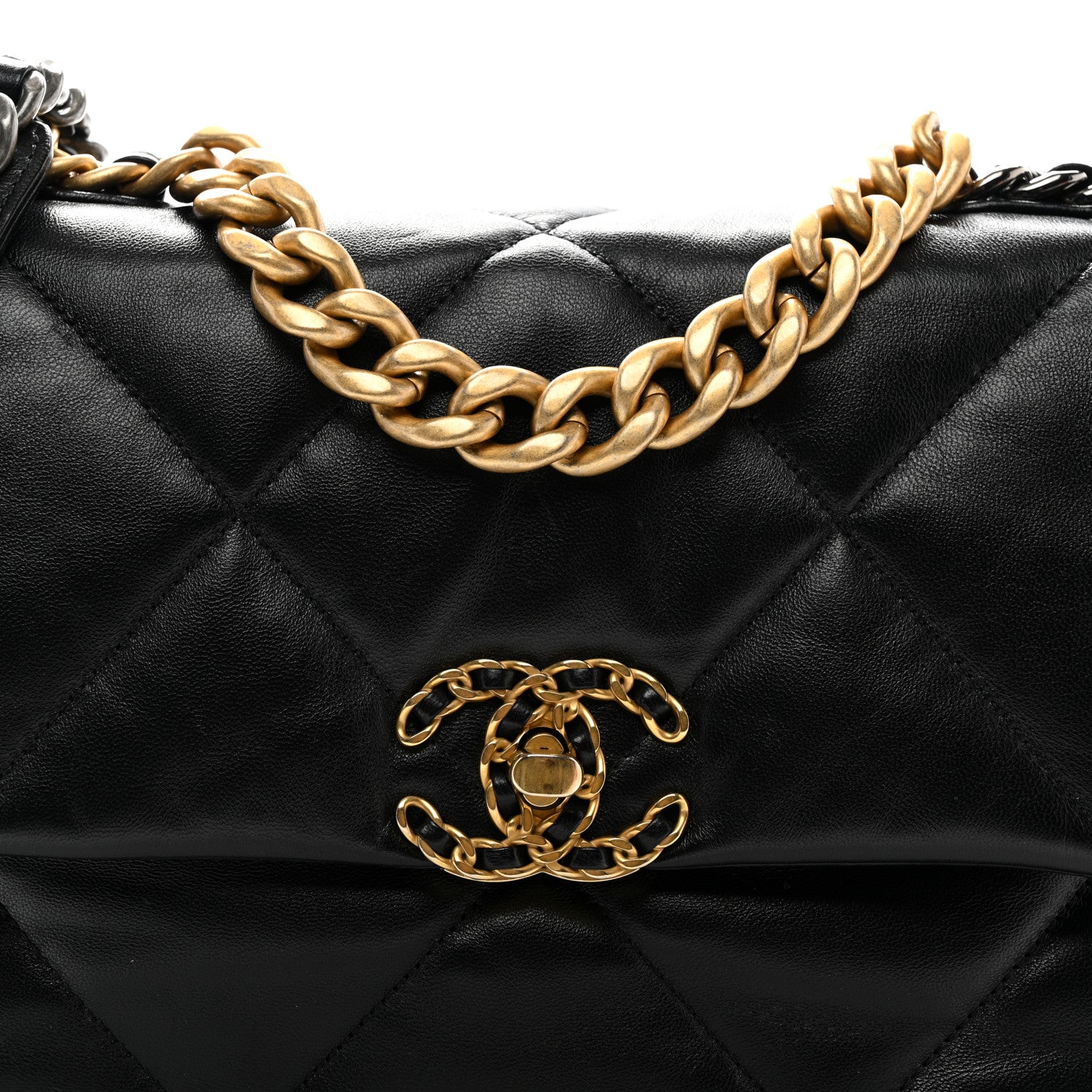 Chanel Lambskin Quilted Medium Chanel 19 Flap Black 5 of 11