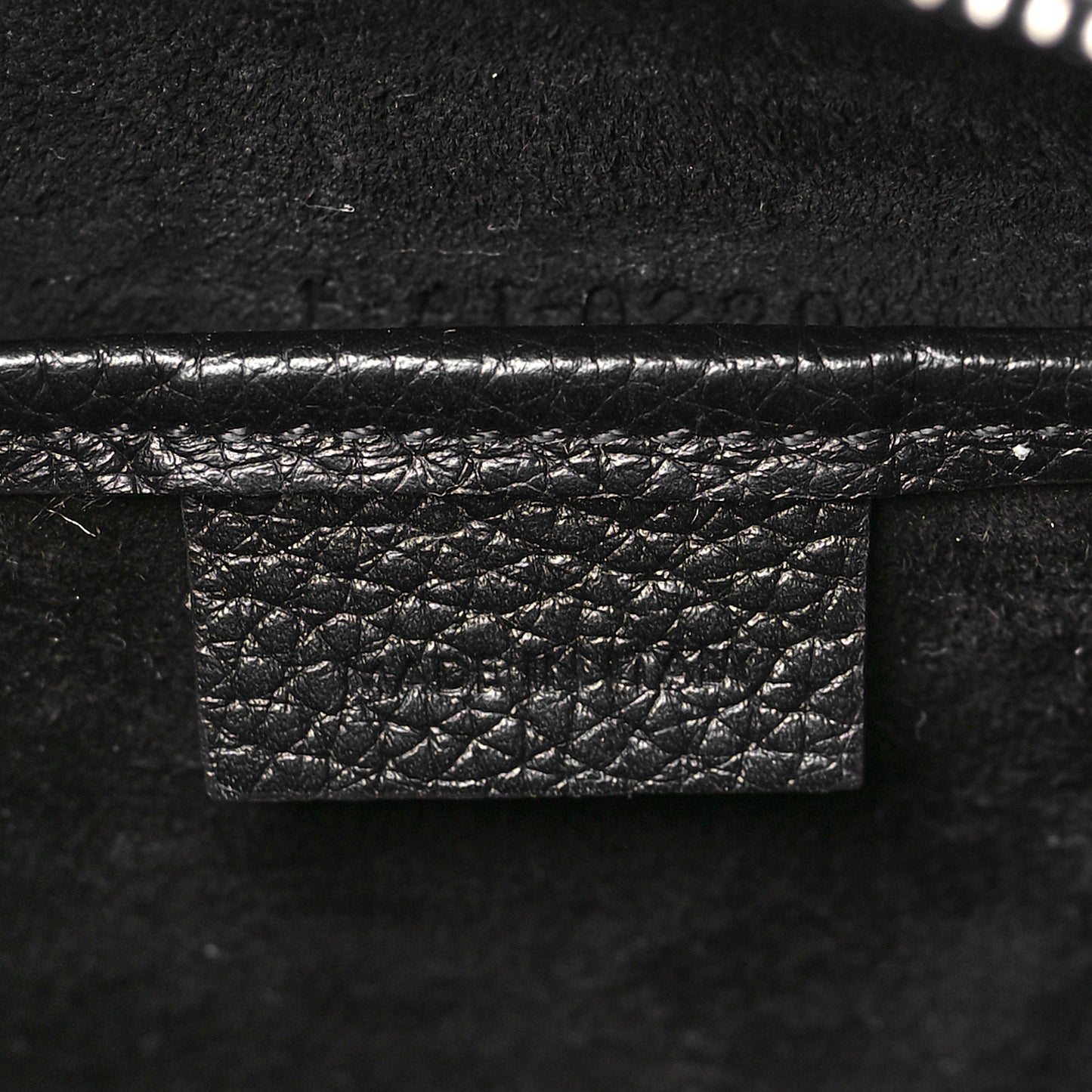 Drummed Calfskin Nano Luggage Black