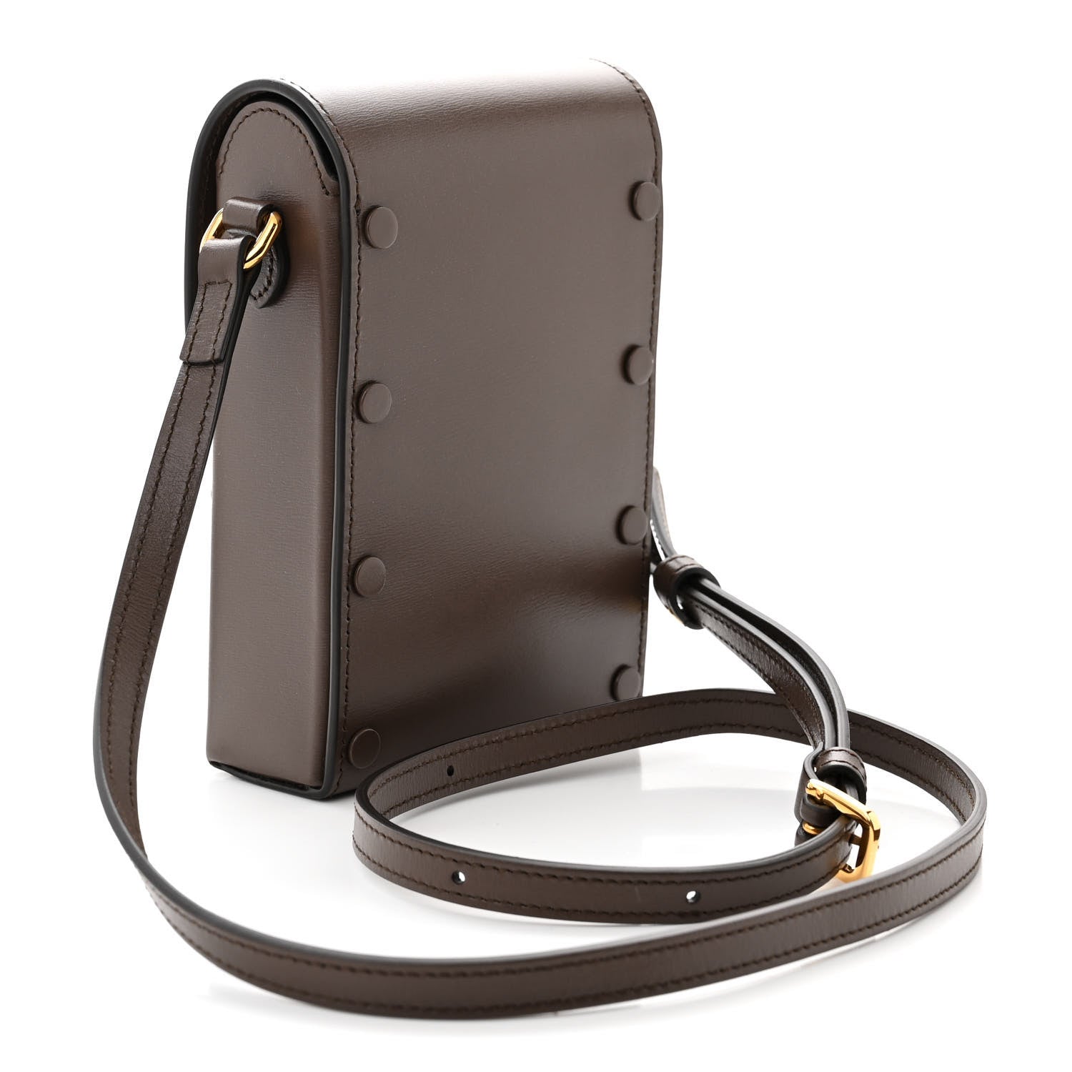 Gucci Boarded Plutone Calfskin Mini Horsebit 1955 Crossbody Bag New Acero 3 of 11